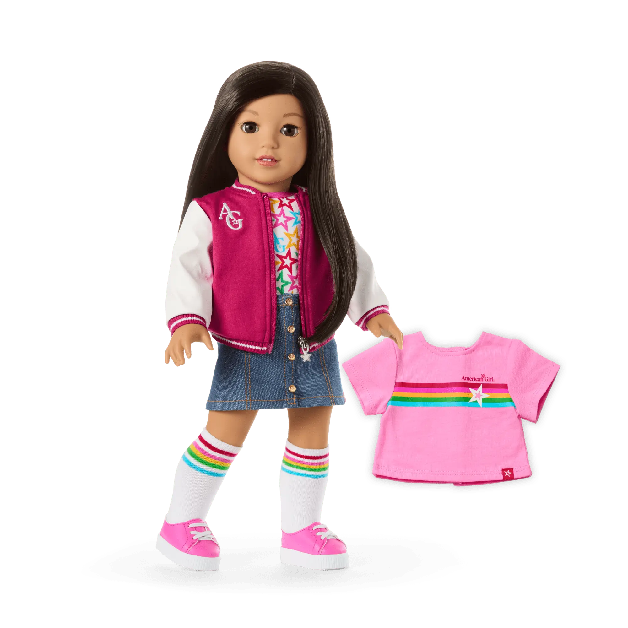 Truly Me 18-Inch Doll #124 With Straight Black-Brown Hair - Image 2