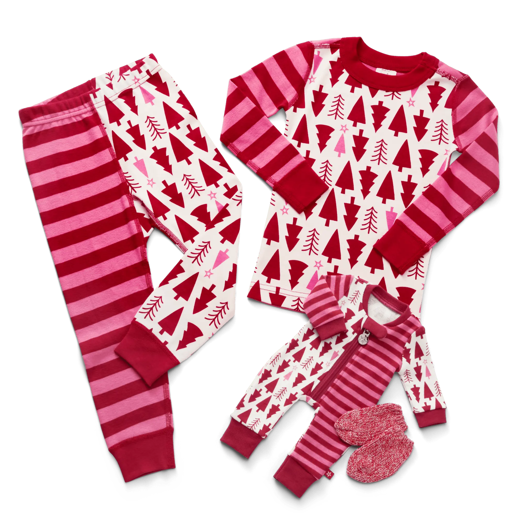 American Girl X Hanna Andersson Holiday Treetops Pajamas For Little Girls & Bitty Baby Dolls - Image 2