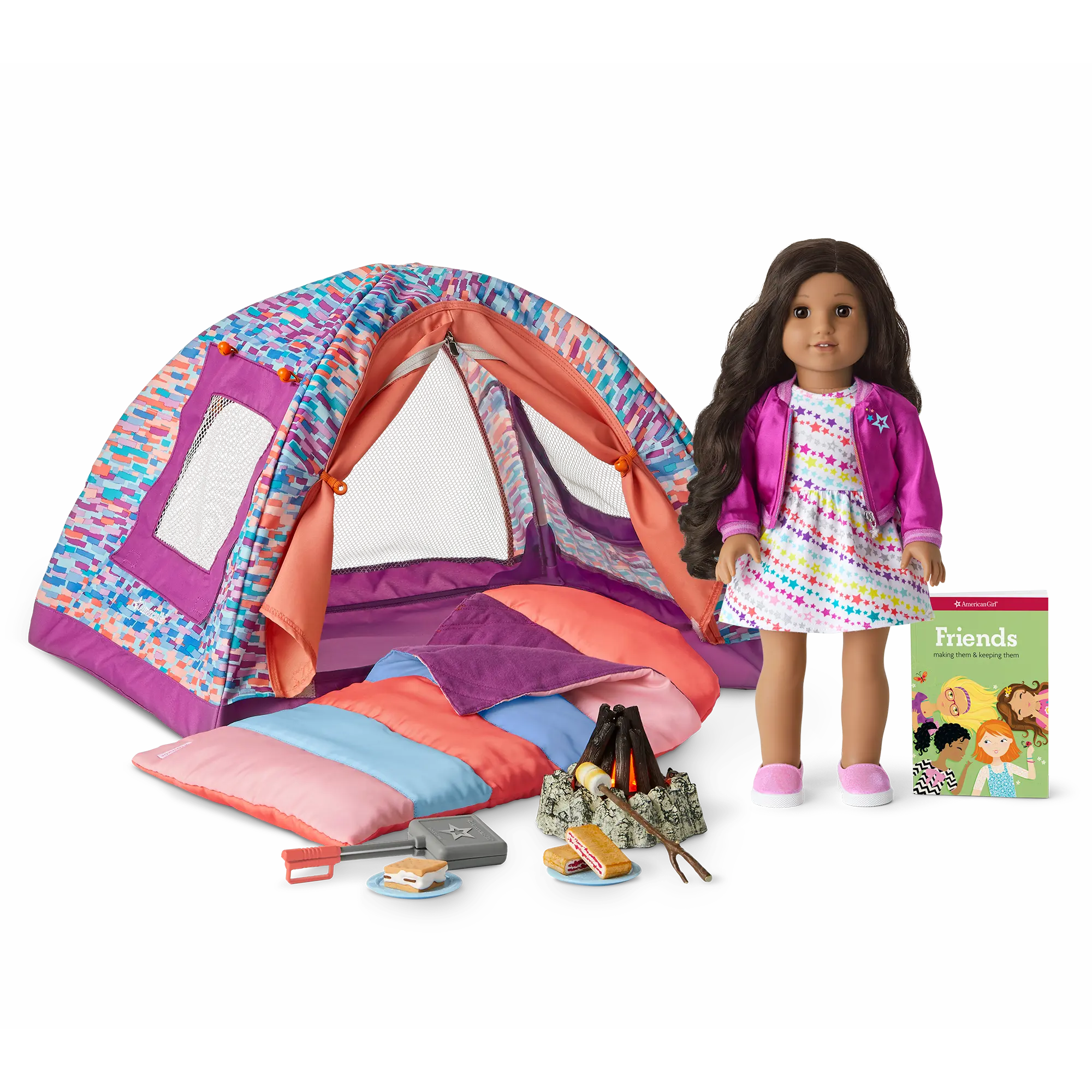 Truly Me 18-Inch Doll #82 & S'more Fun Camping Set - Image 2