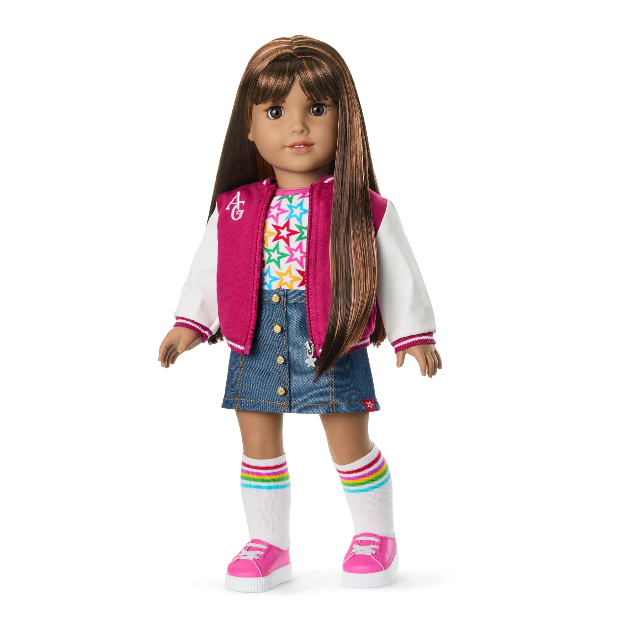 Truly Me 18-Inch Doll #122 With Straight Dark-Brown Hair