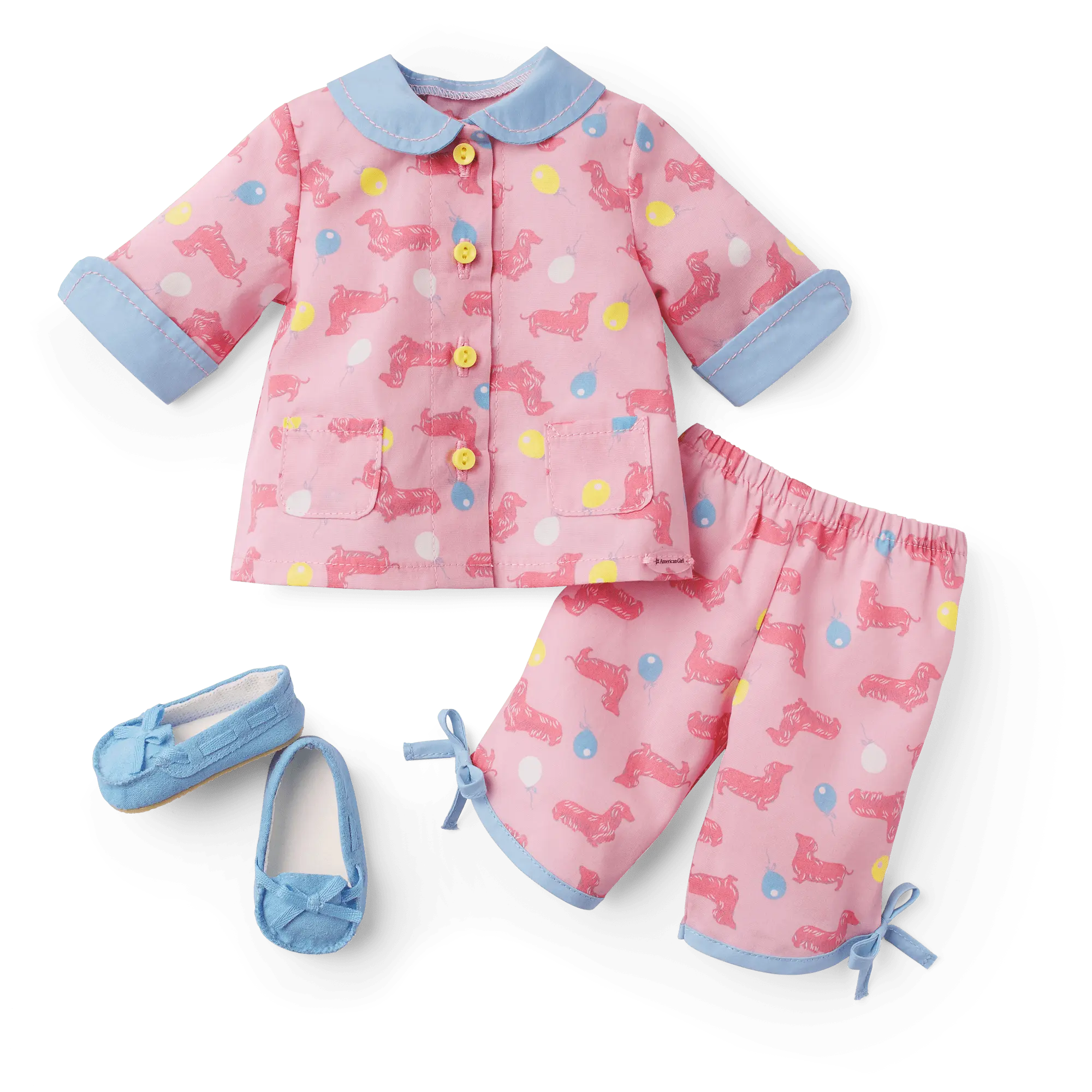 Maryellen's Dachshund Pajamas For 18-Inch Dolls (Historical Characters)