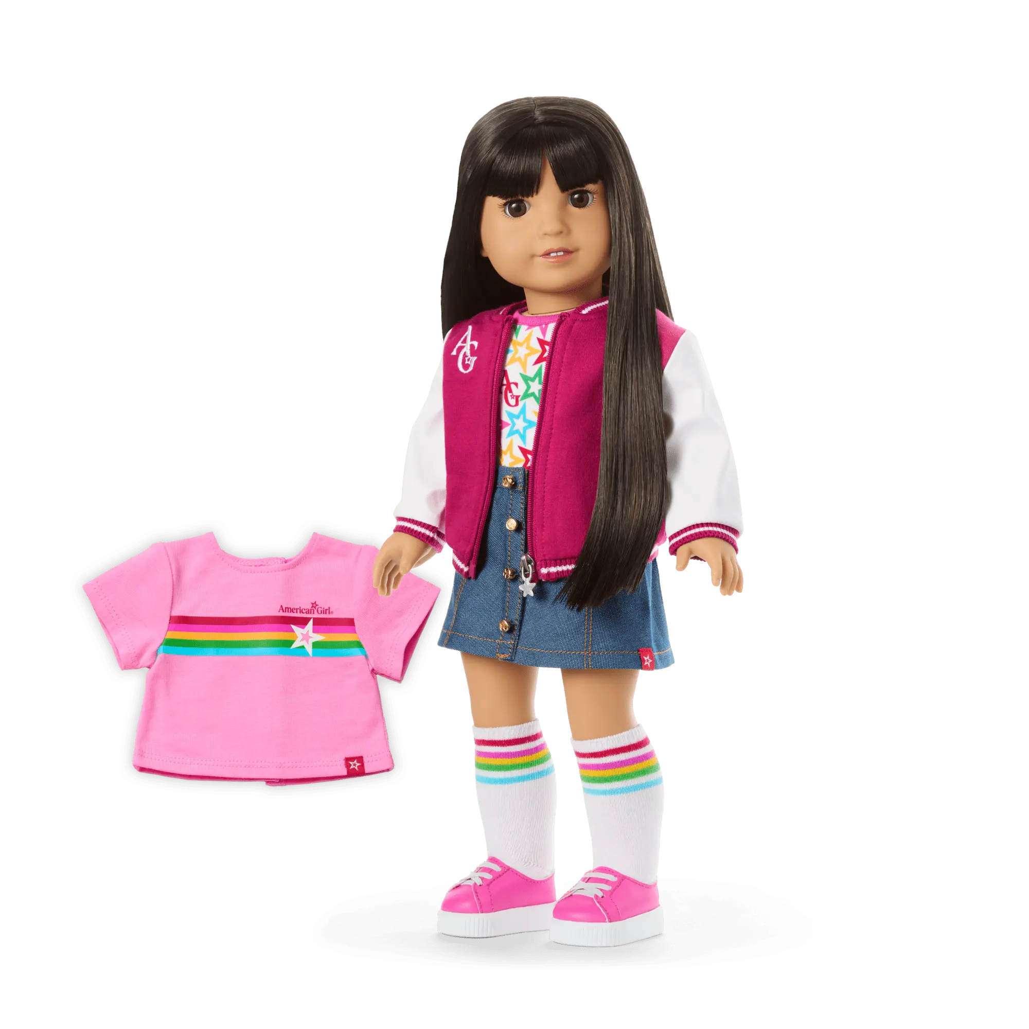 Truly Me 18-Inch Doll #130 With Straight Black-Brown Hair - Image 2