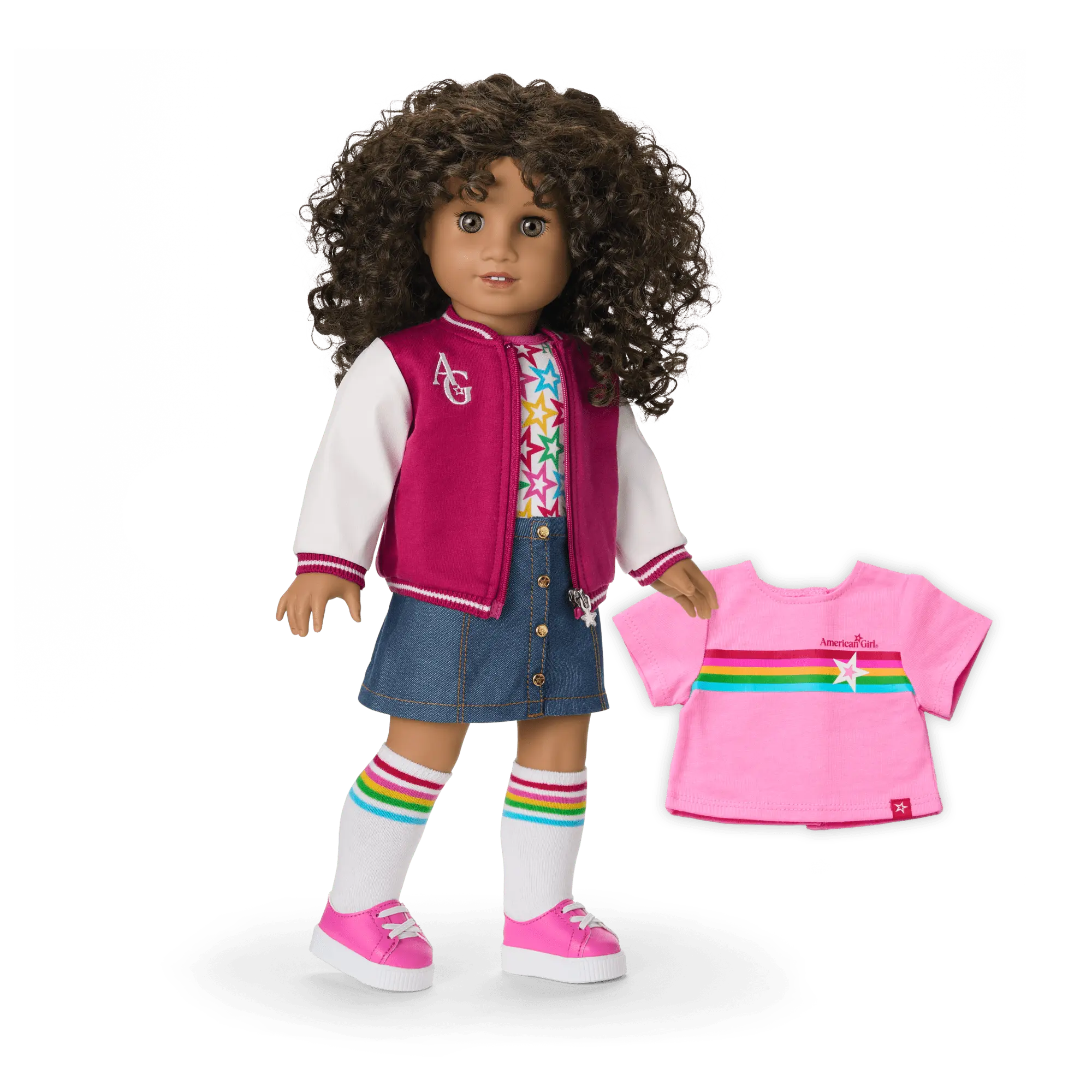 Truly Me 18-Inch Doll #132 With Curly Dark-Brown Hair - Image 2