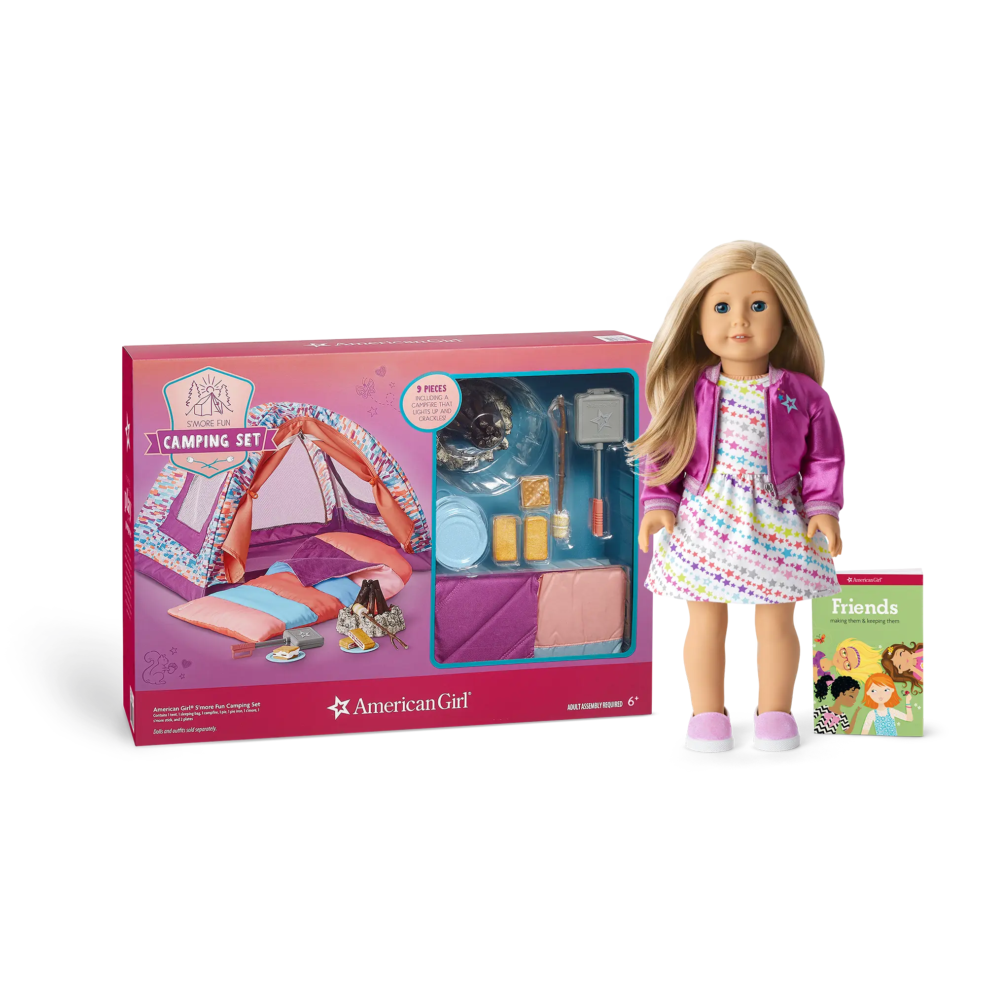 Truly Me 18-Inch Doll #27 & S'more Fun Camping Set