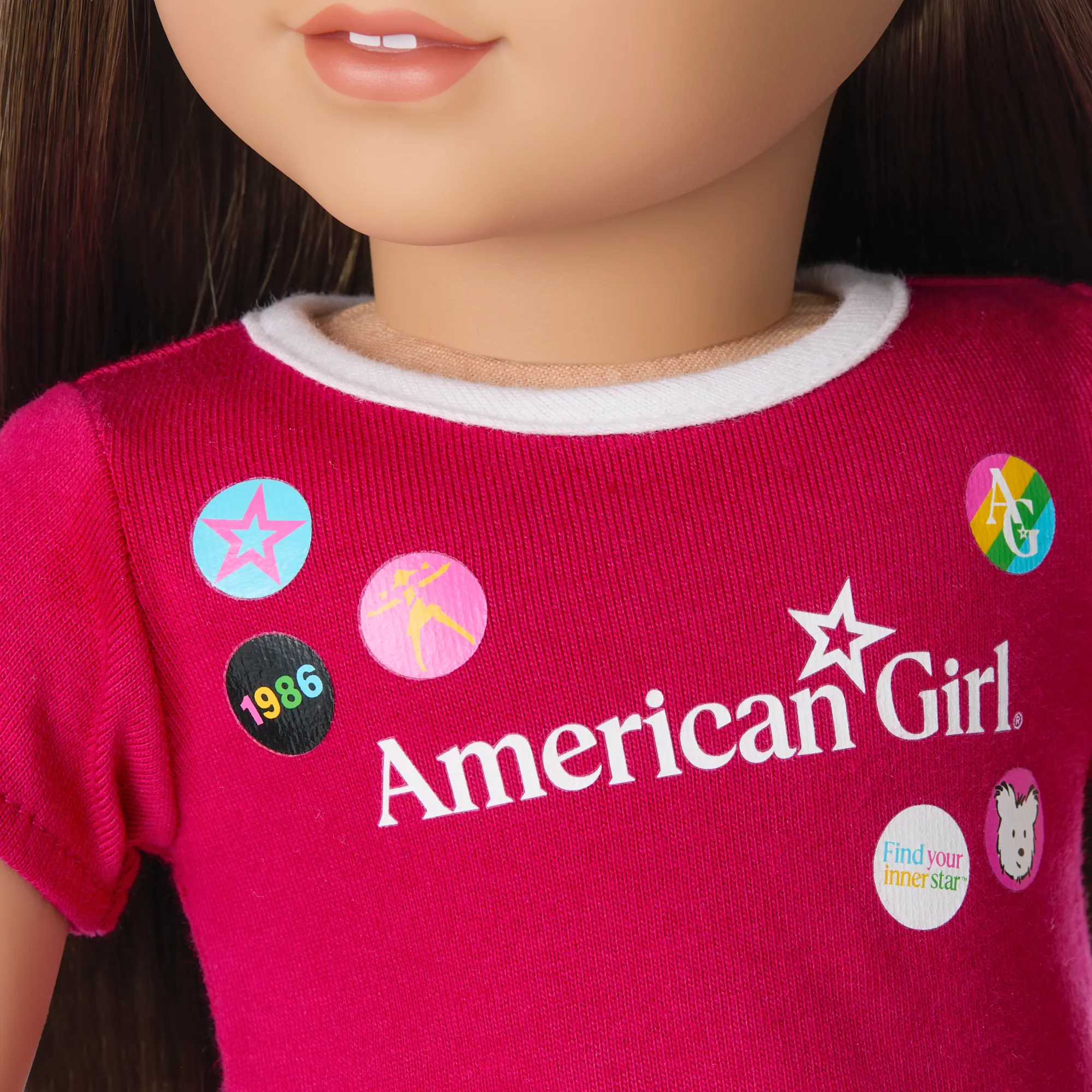 Matching Ag Grin Pins Ringer Tee Set For Girls & 18-Inch Dolls - Image 14