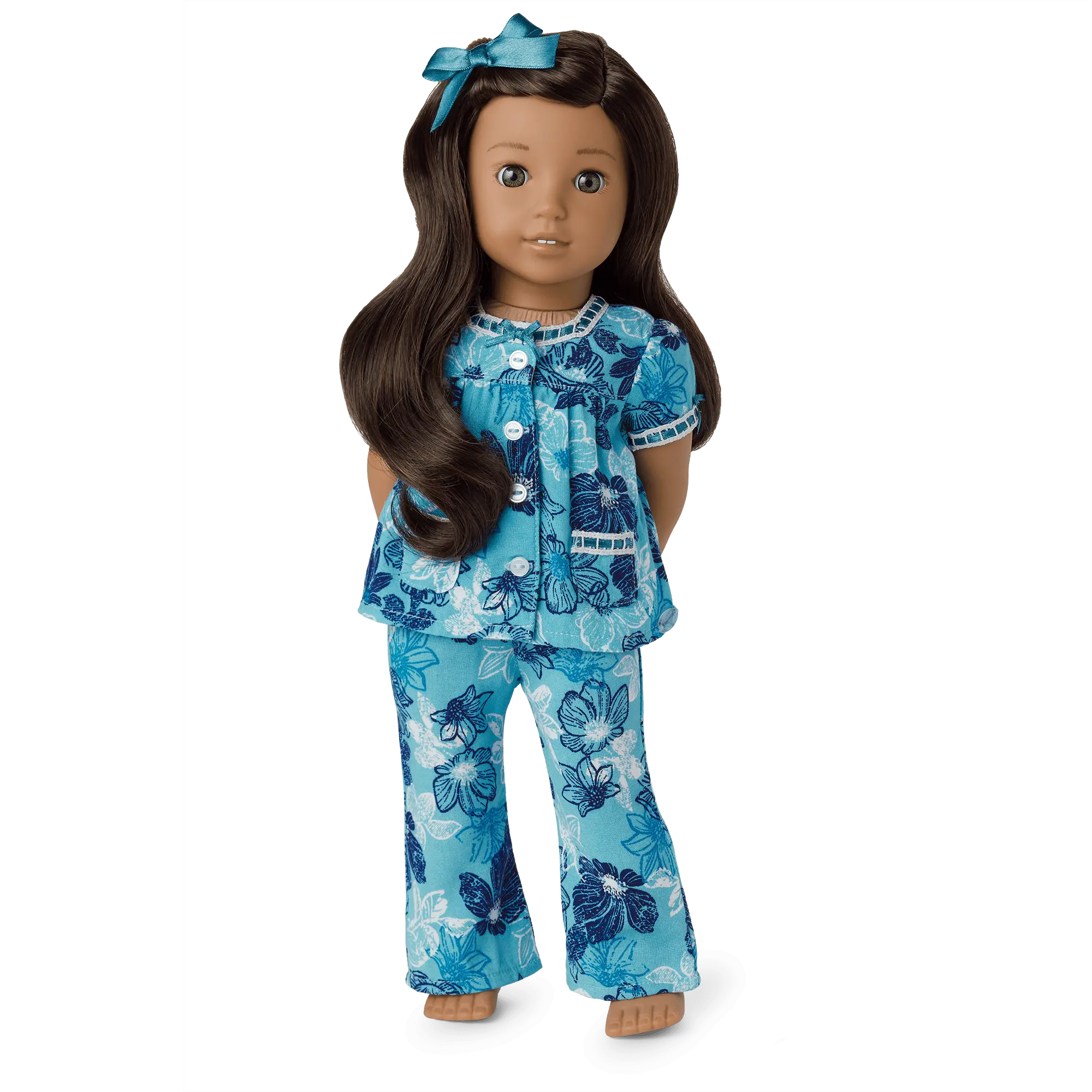 Nanea's Floral Pajamas For 18-Inch Dolls (Historical Characters) - Image 2
