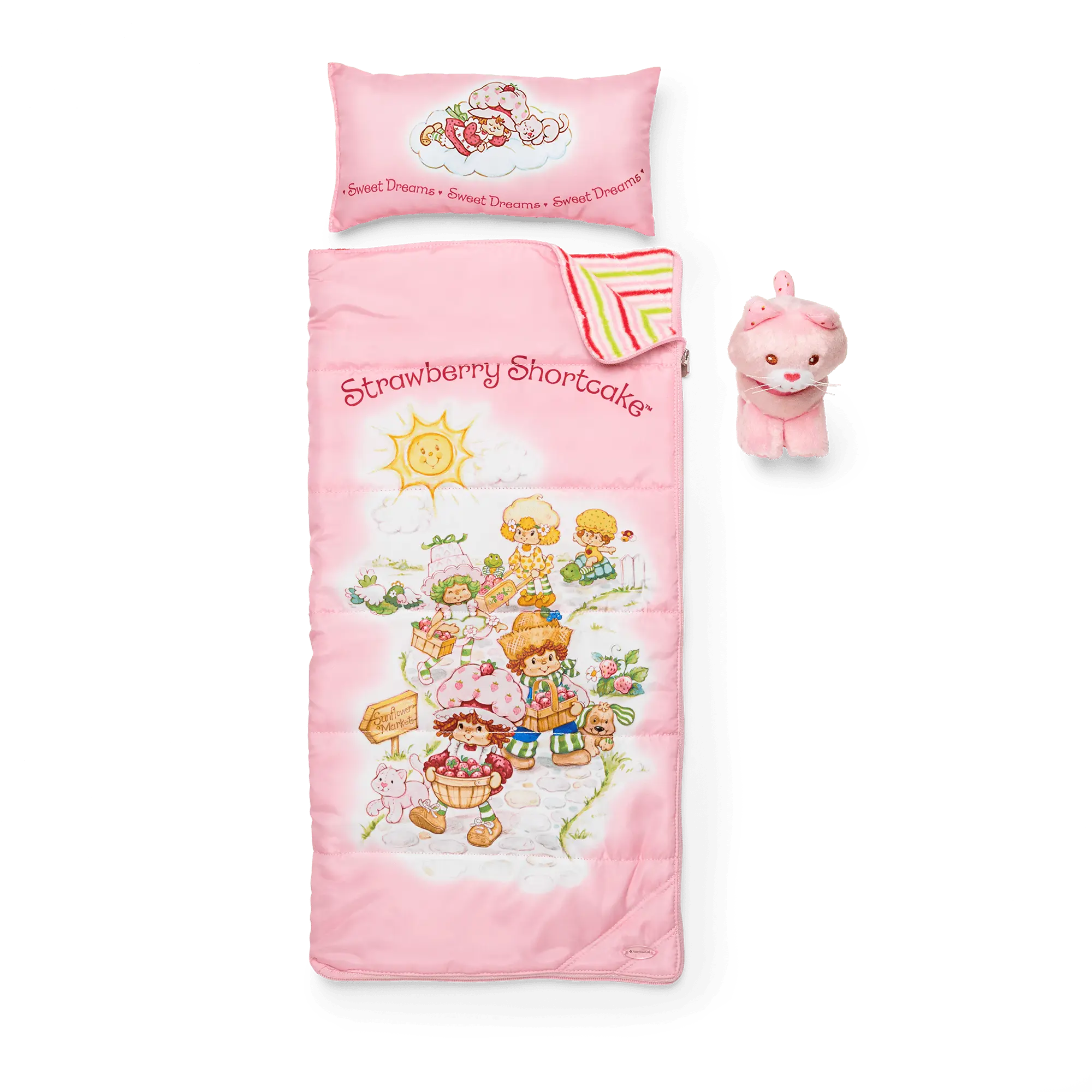 Courtney's Strawberry Shortcake Sleeping Bag Set For 18-Inch Dolls (Historical Characters)