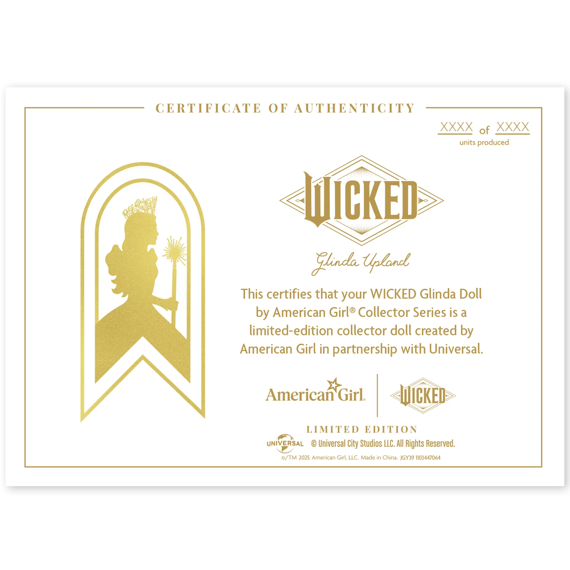 Wicked Glinda Doll By American Girl Collector Series - Image 10