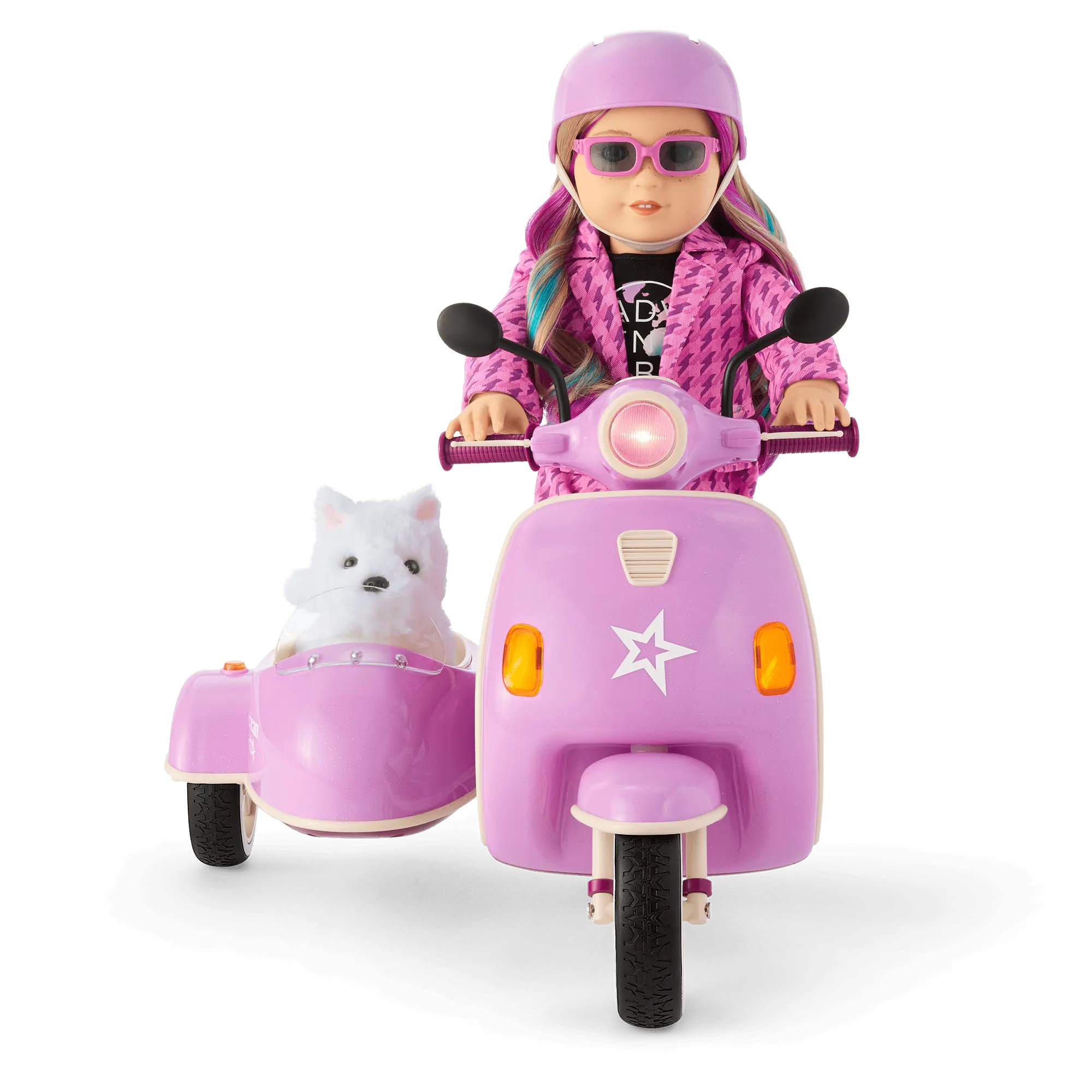 Hit The Road Scooter & Sidecar For 18-Inch Dolls - Image 12