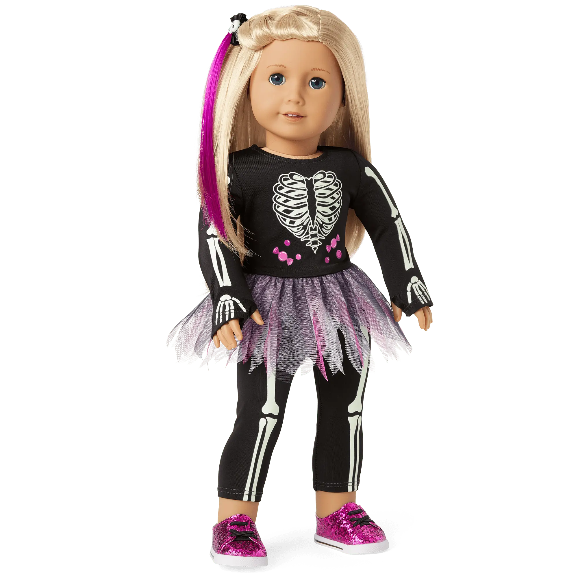 You Glow, Girl! Skeleton Costume For 18-Inch Dolls - Image 2