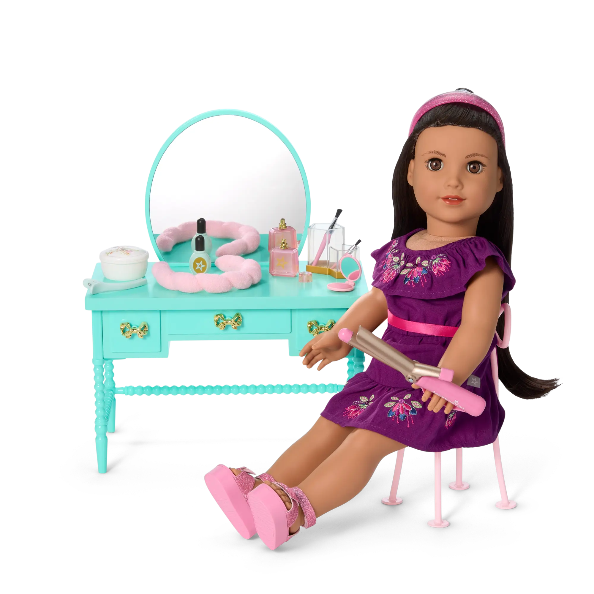 Raquel's Vintage Vanity For 18-Inch Dolls (Girl Of The Year 2026) - Image 2