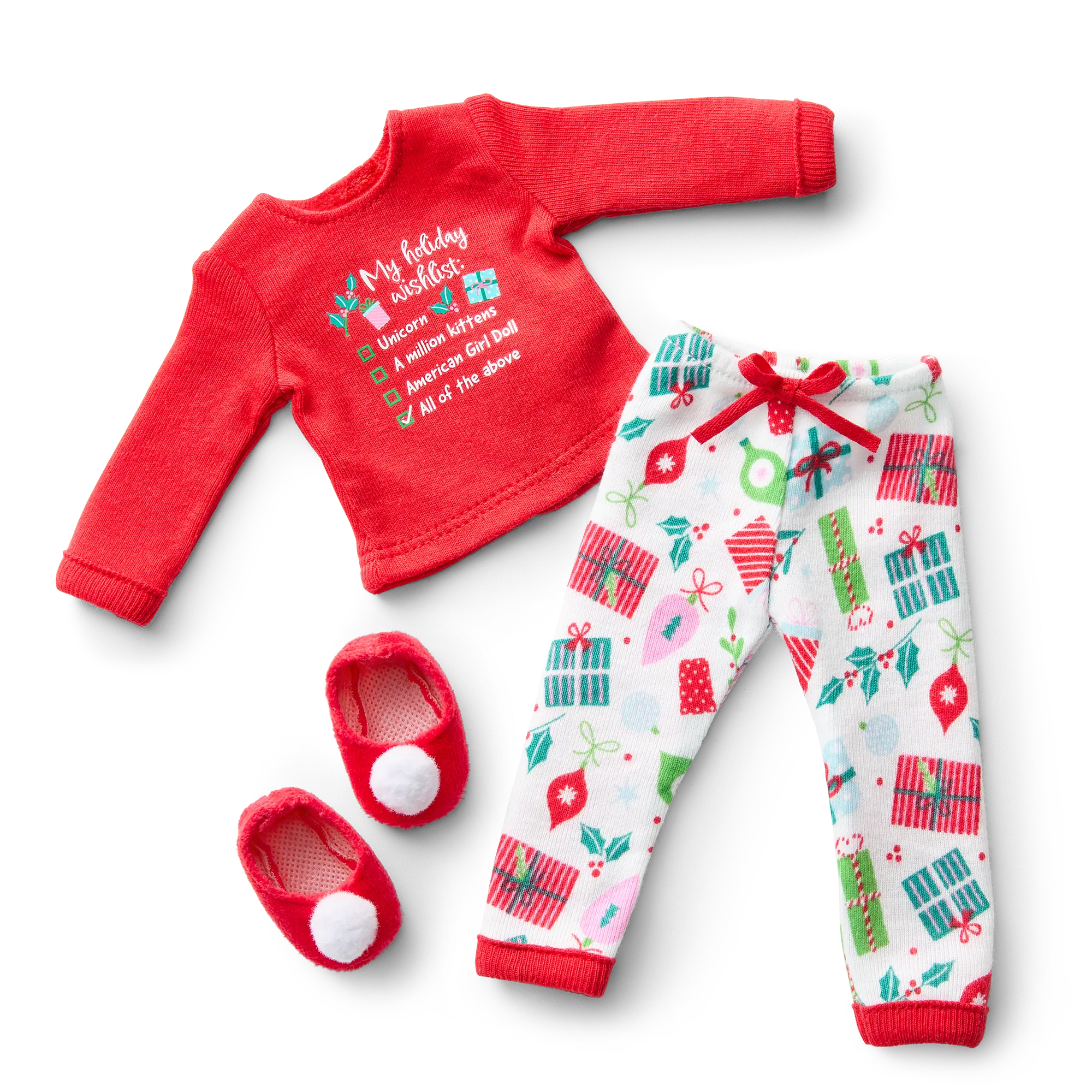 Holiday Wish List Pjs For Welliewishers Dolls