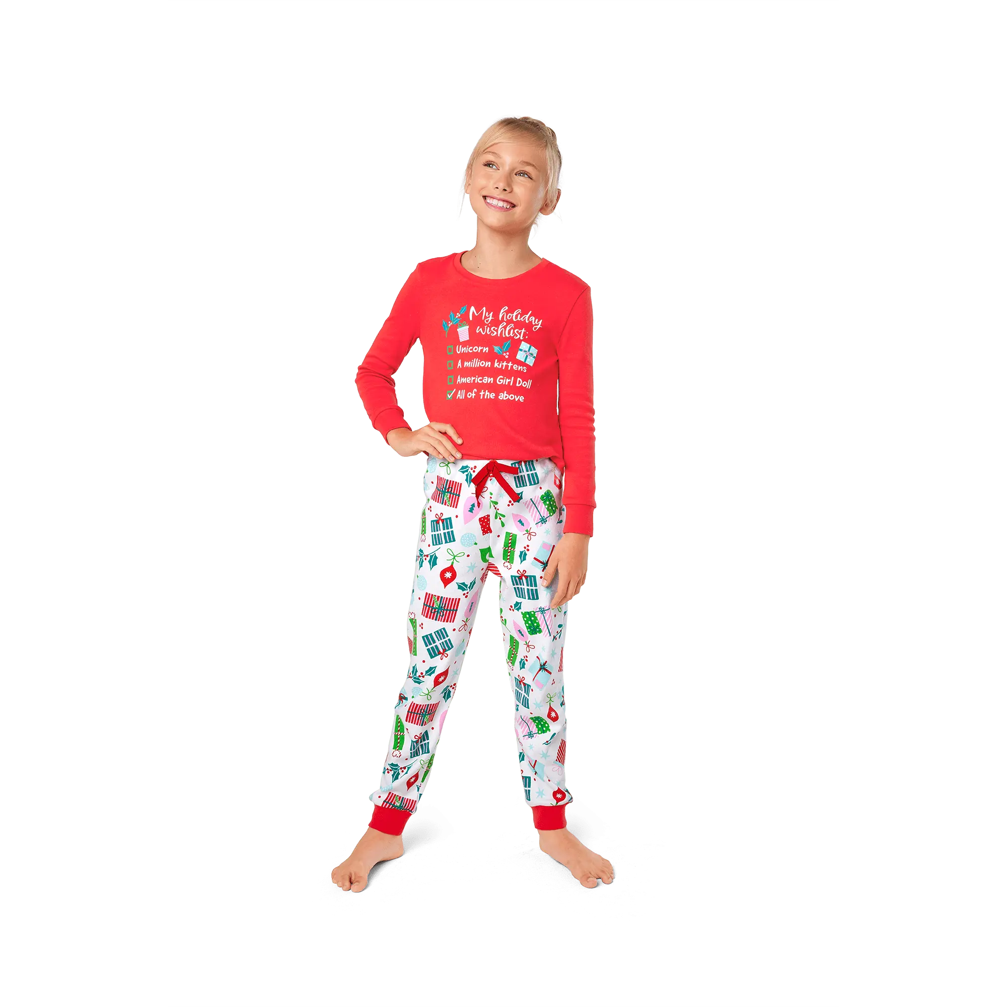 Holiday Wish List Pjs For Girls