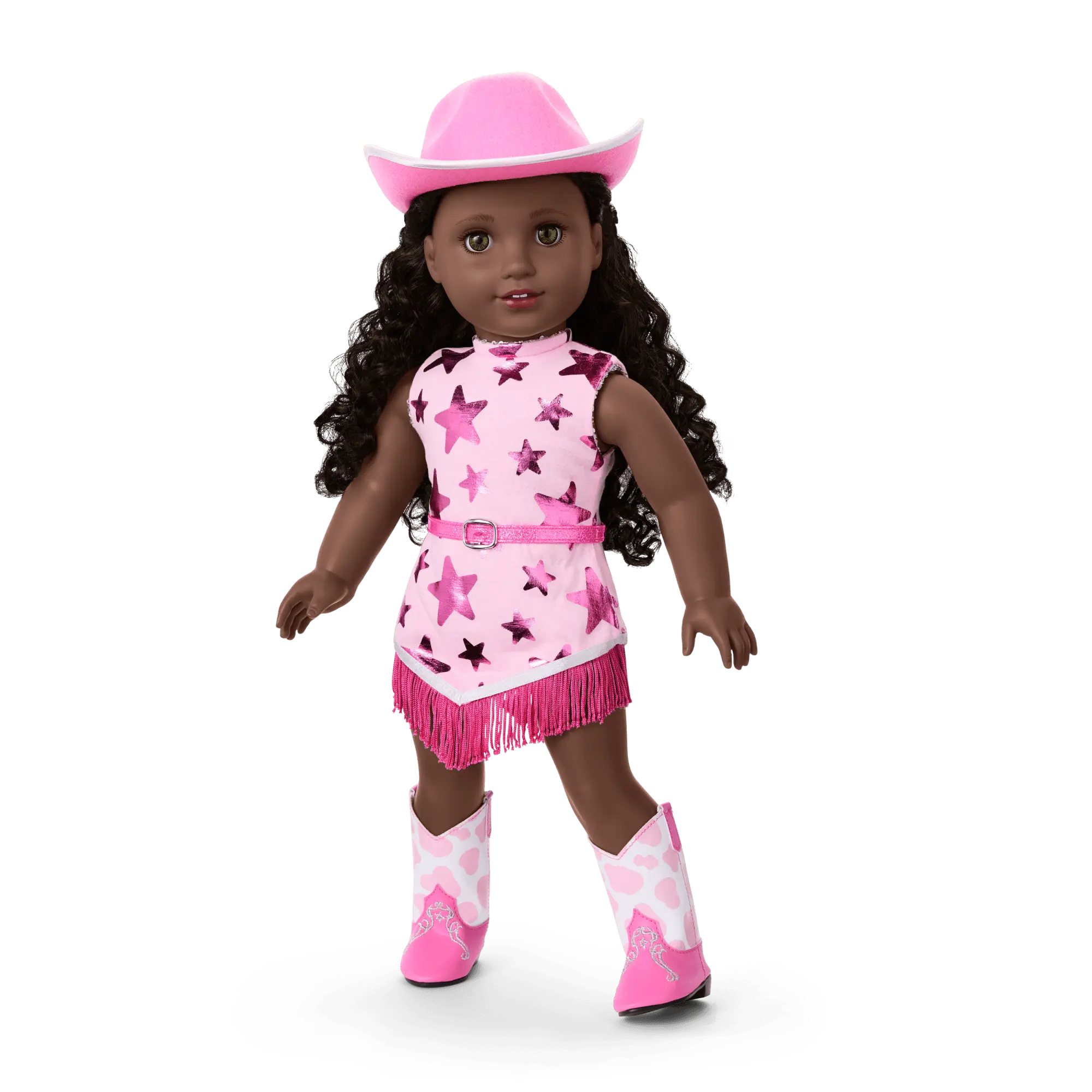 Glam Pink Cowgirl Outfit For 18-Inch Dolls - Image 5