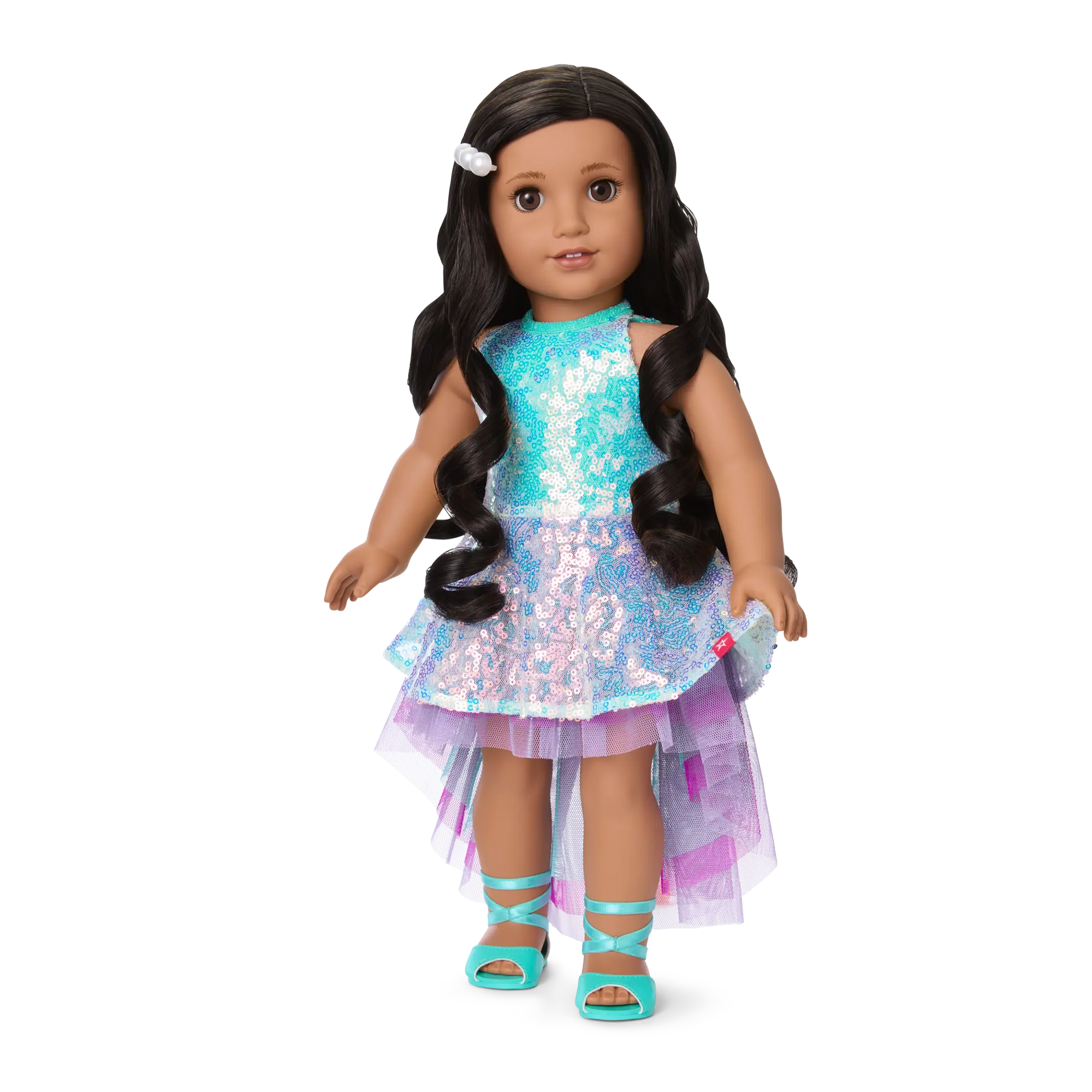 Glam Shimmering Ocean Outfit For 18-Inch Dolls - Image 5