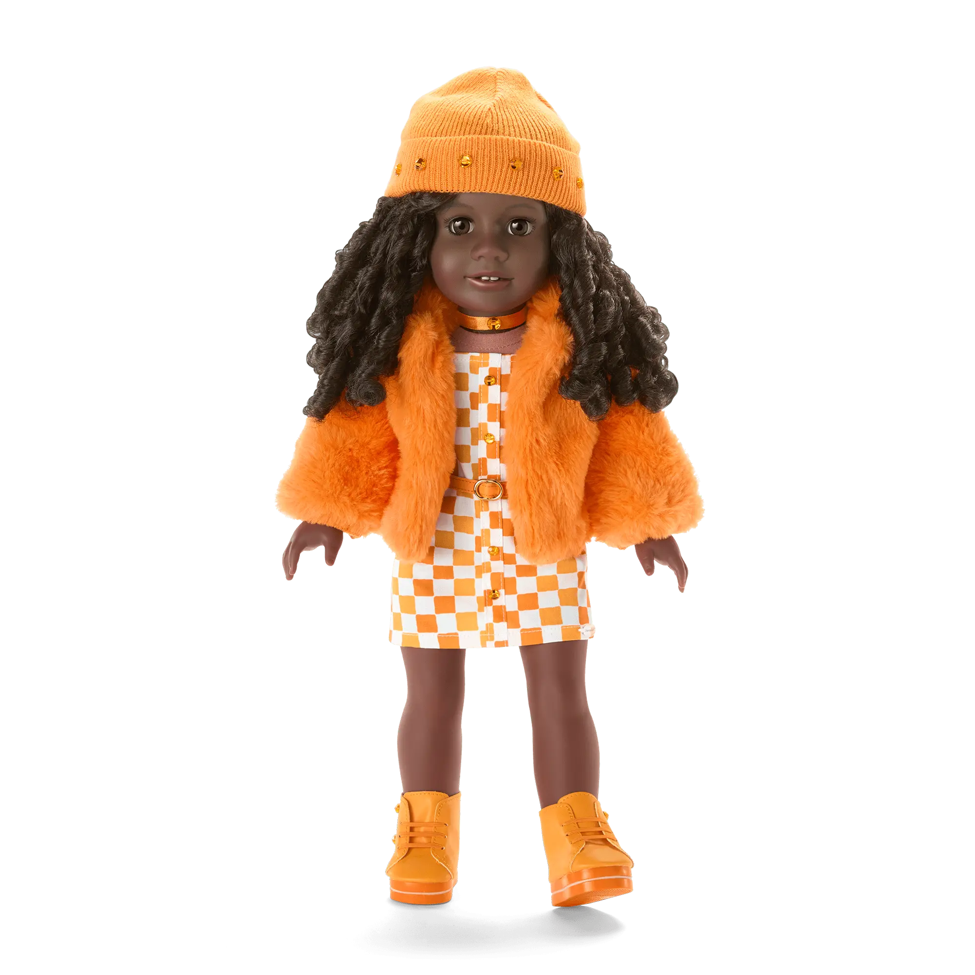 November Shimmering Citrine Outfit For 18-Inch Dolls - Image 2