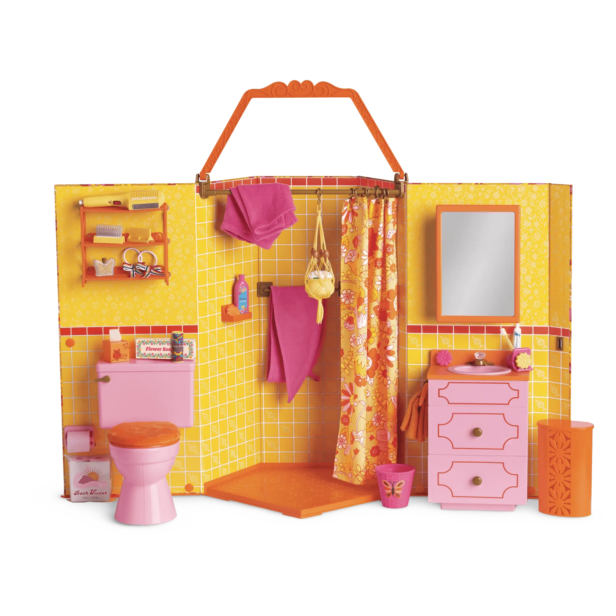 Julie's Groovy Bathroom For 18-Inch Dolls (Historical Characters)