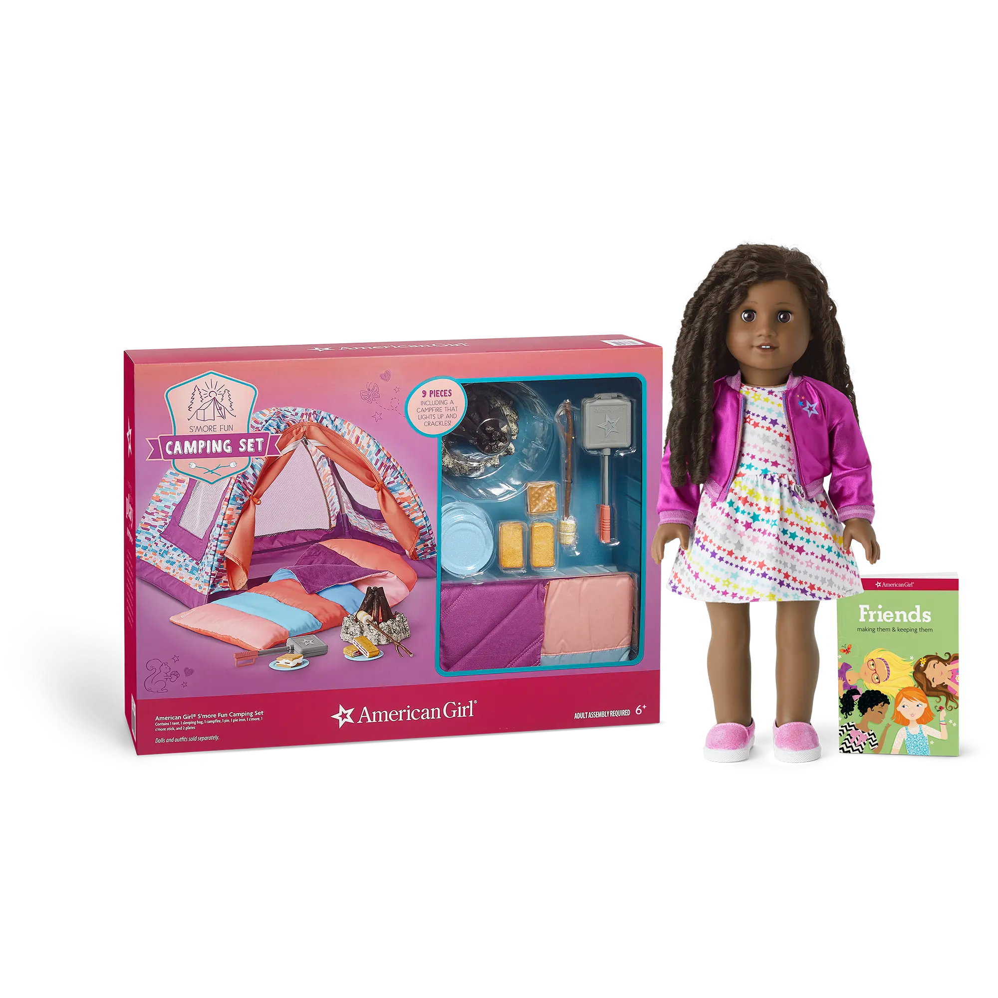 Truly Me 18-Inch Doll #67 & S'more Fun Camping Set
