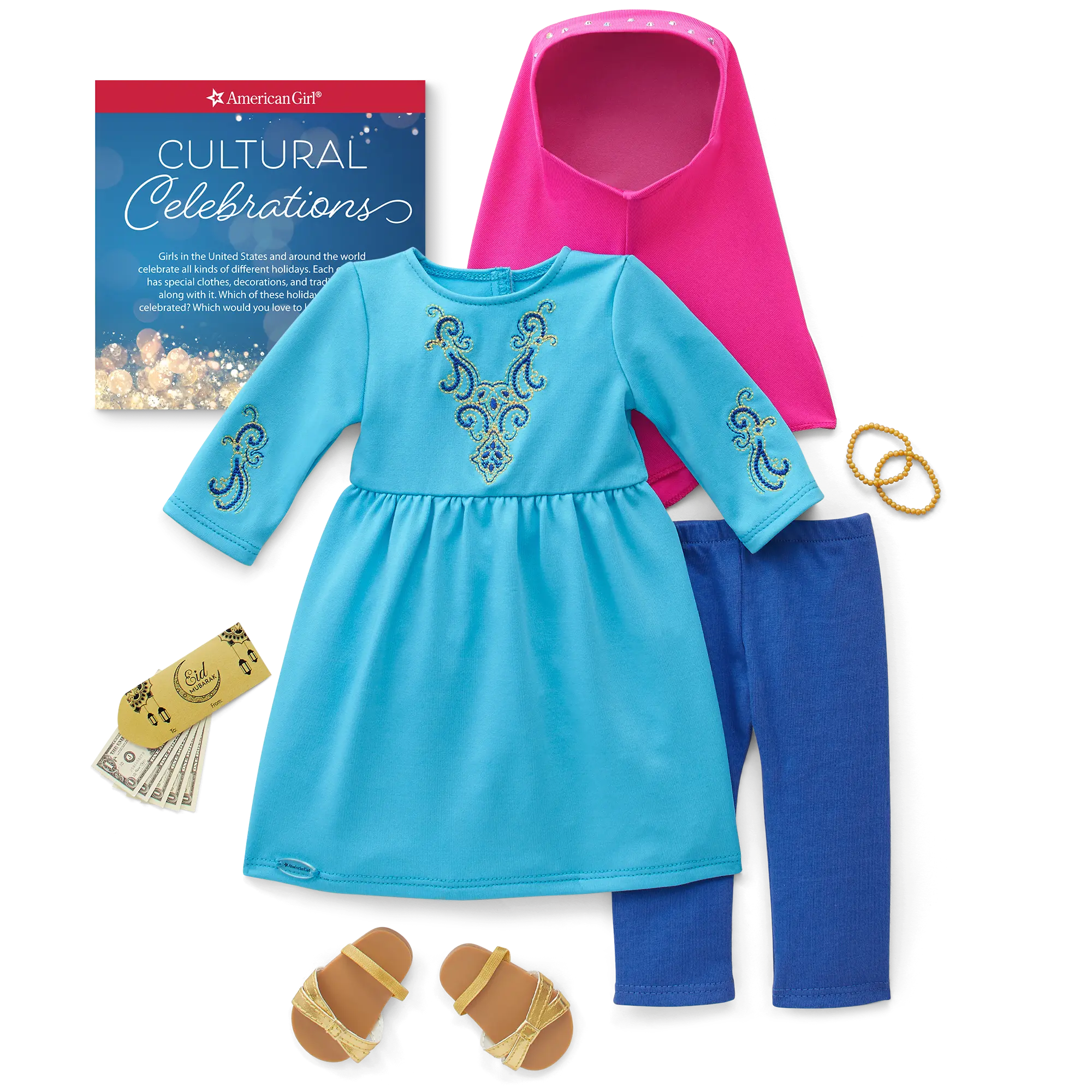 Eid Al-Fitr Celebration Outfit For 18-Inch Dolls