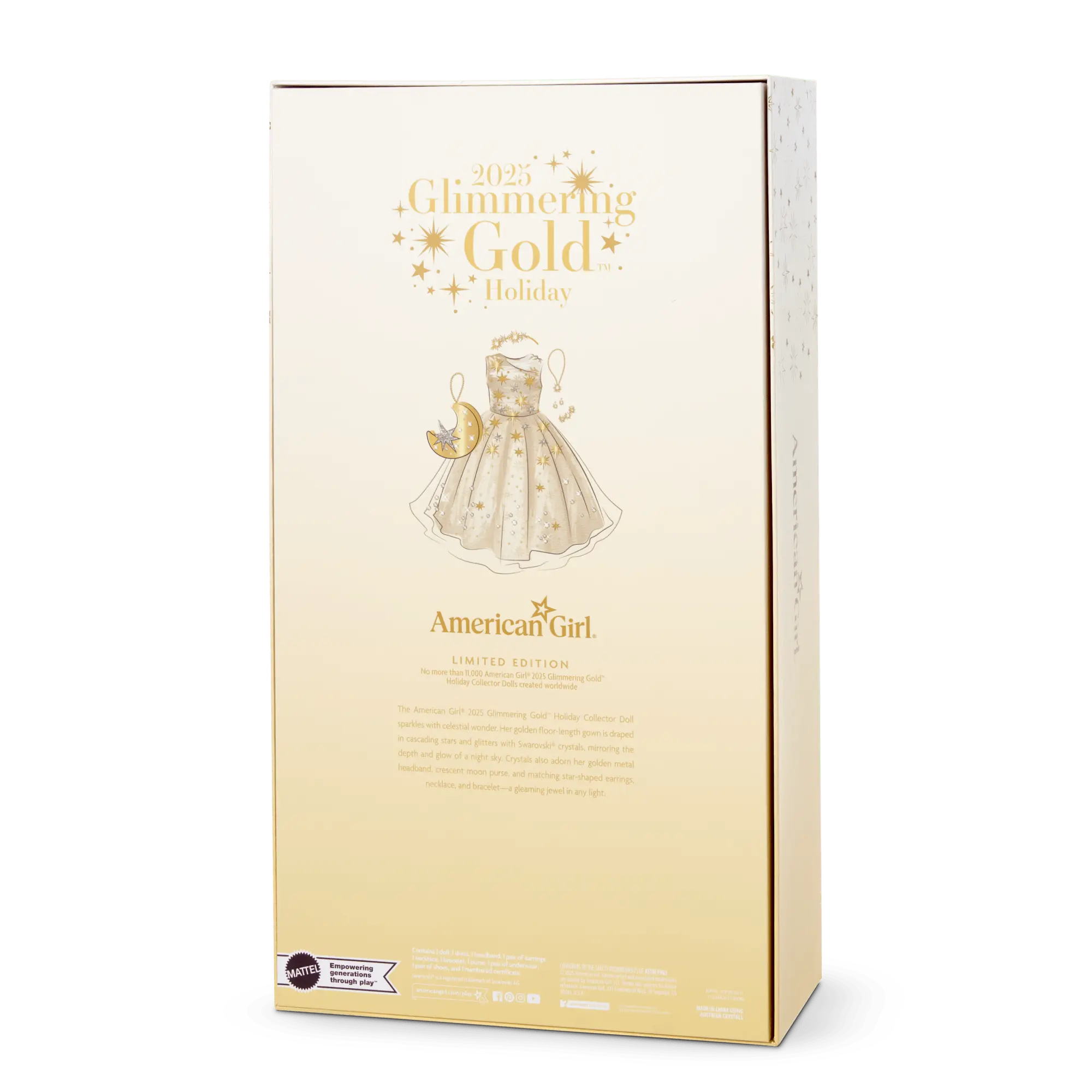 American Girl 2025 Glimmering Gold Holiday Collector Doll - Image 17