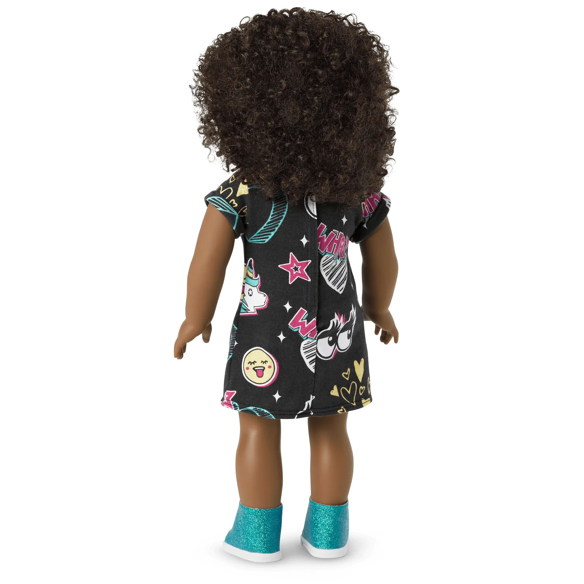 Truly Me 18-Inch Doll #112 With Short Curly Dark-Brown Hair - Image 2