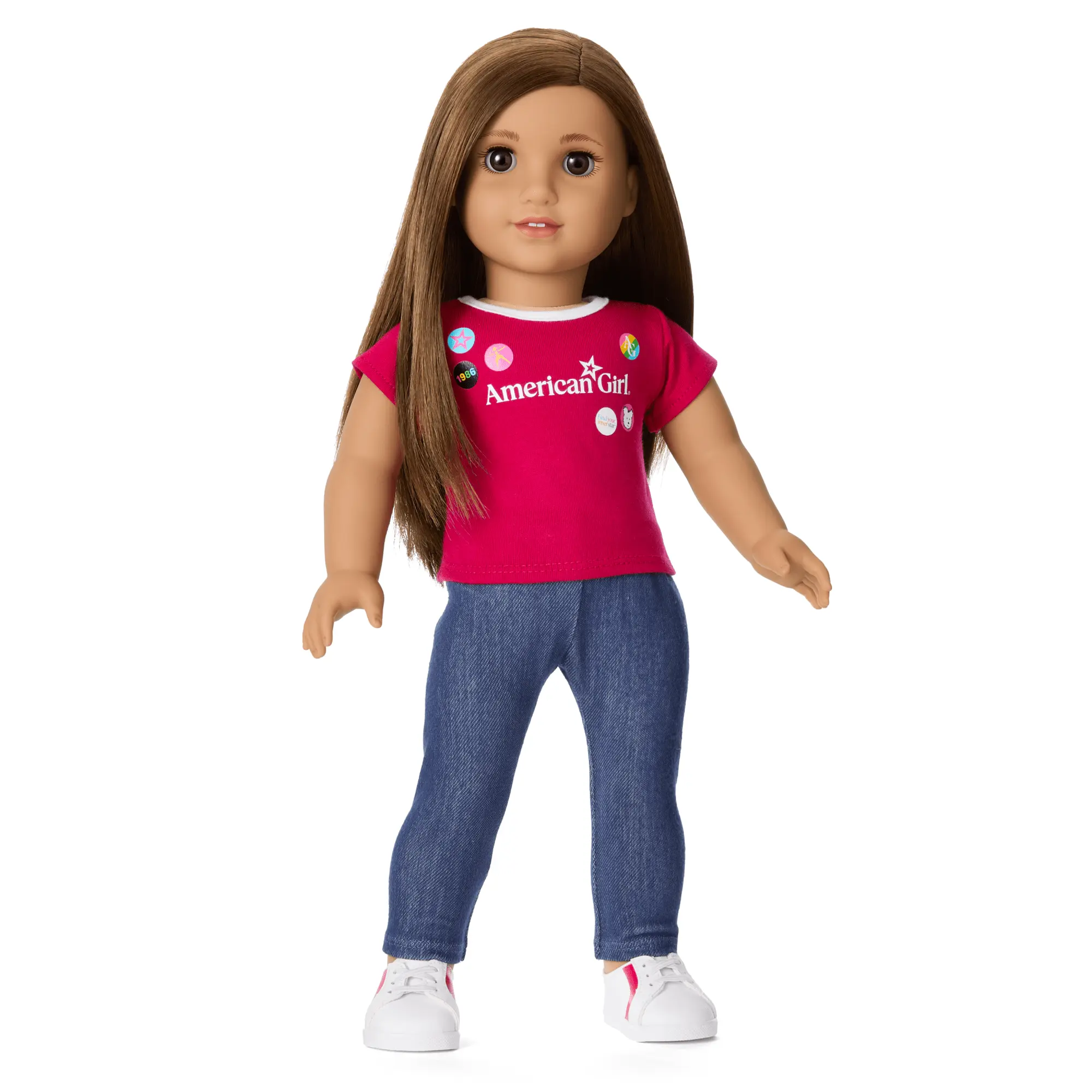 Matching Ag Grin Pins Ringer Tee Set For Girls & 18-Inch Dolls - Image 11