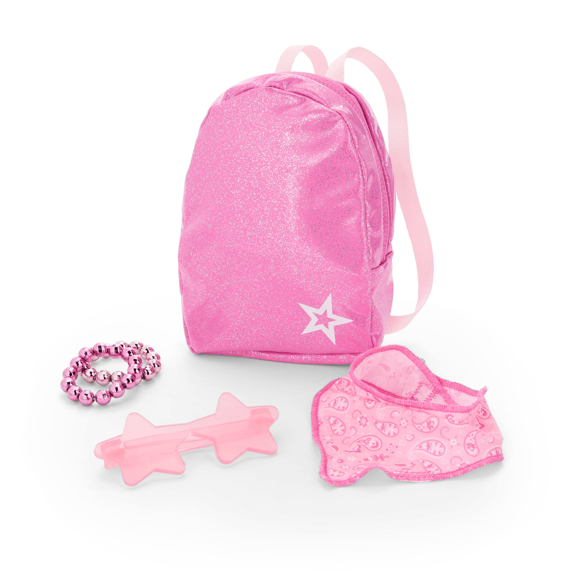 Glam Pink Cowgirl Outfit & Pink Spotted Cow Backpack & Accessory Set Bundle - Image 5