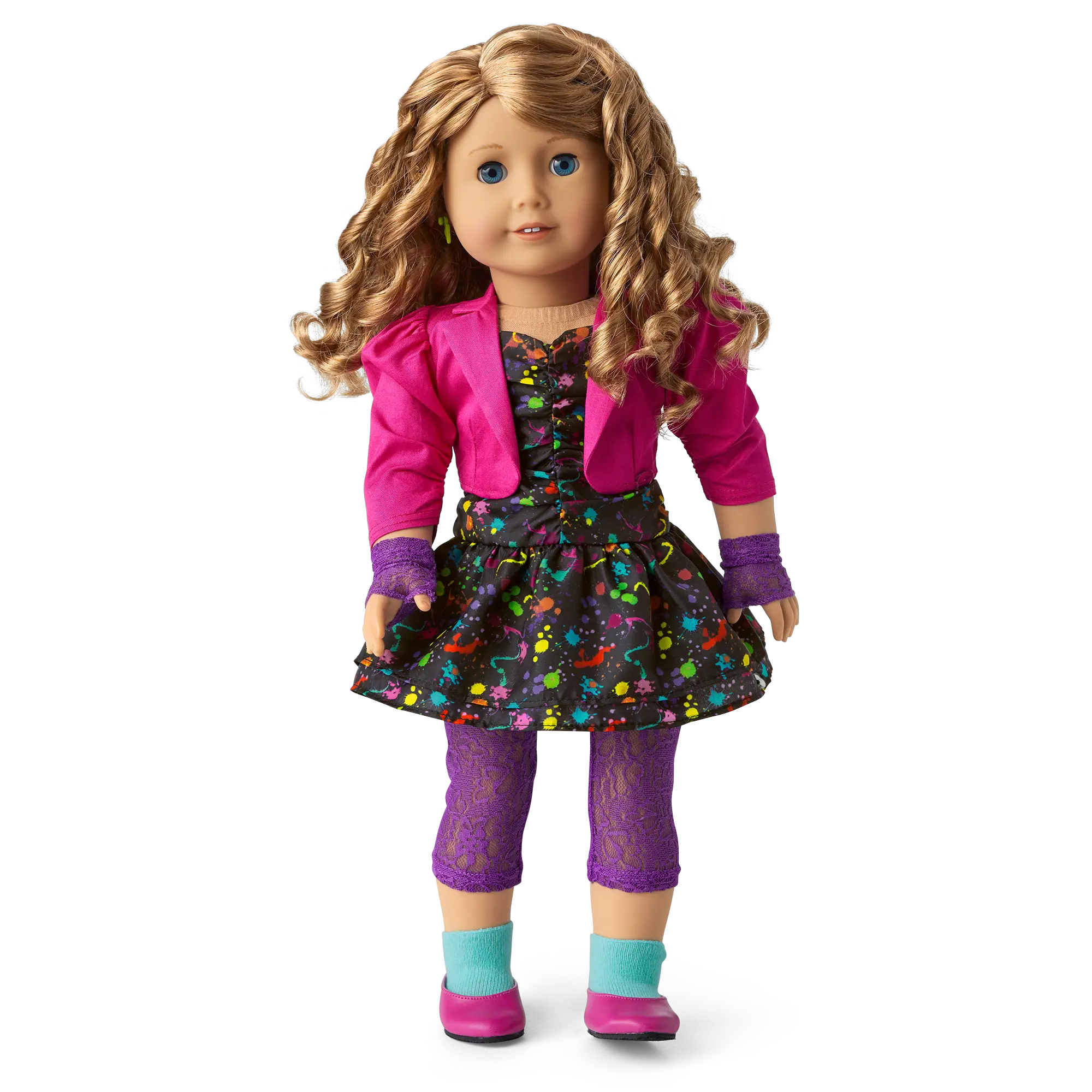 Courtney's Splatter Print Dress For 18-Inch Dolls (Historical Characters) - Image 2