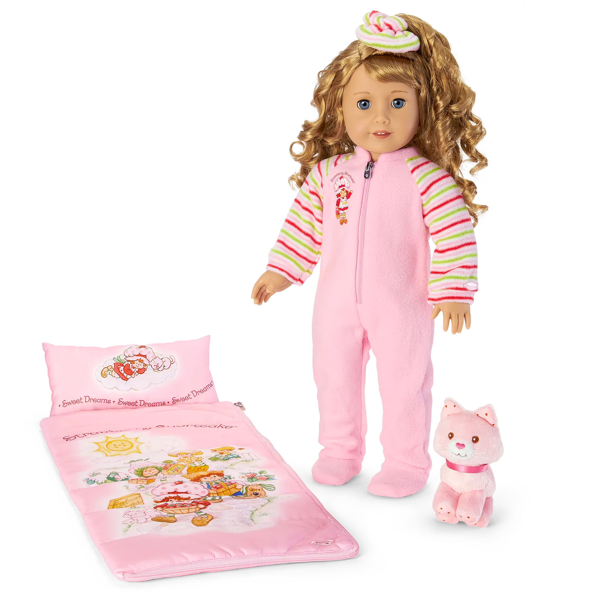 Courtney's Strawberry Shortcake Sleeping Bag Set For 18-Inch Dolls (Historical Characters) - Image 2