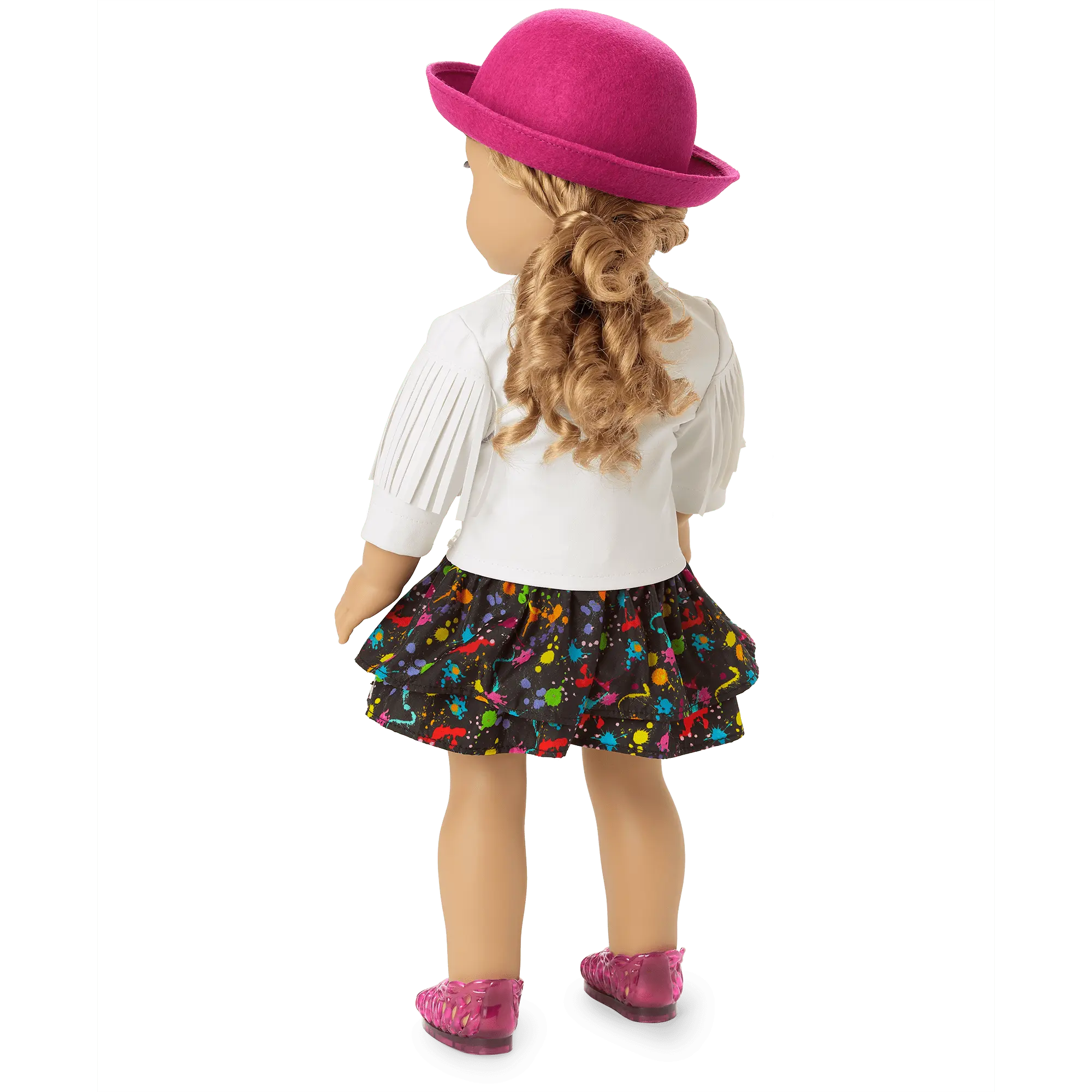 Courtney's White Fringe Jacket For 18-Inch Dolls (Historical Characters) - Image 3