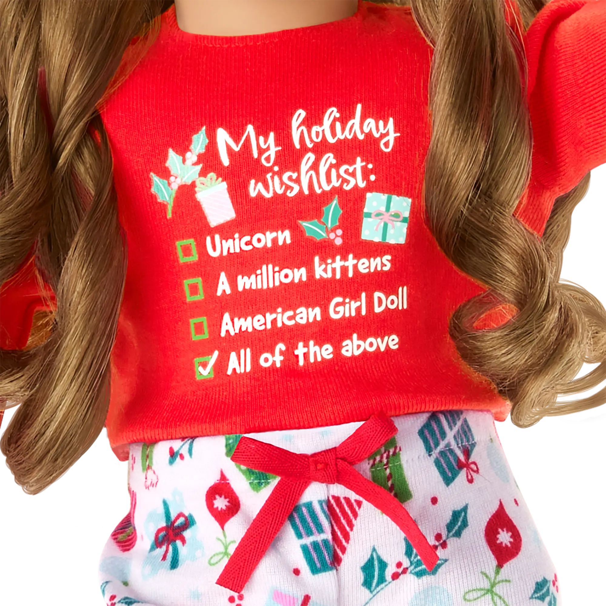 Holiday Wish List Pjs For 18-Inch Dolls - Image 4