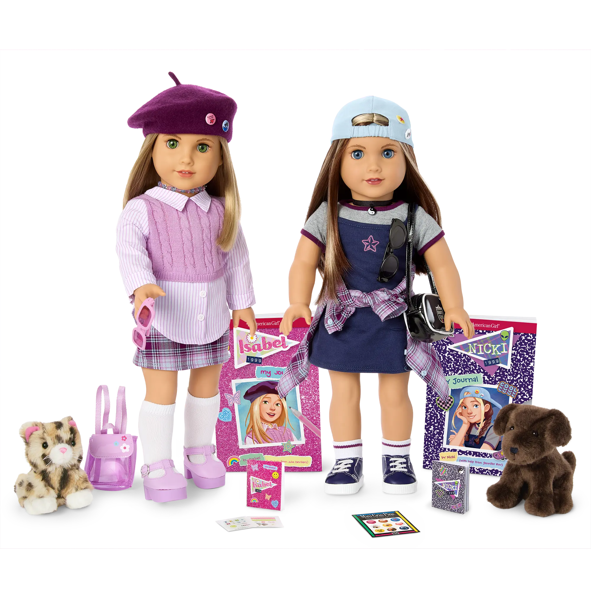 90S Twins Isabel & Nicki Gift Set (Historical Characters)