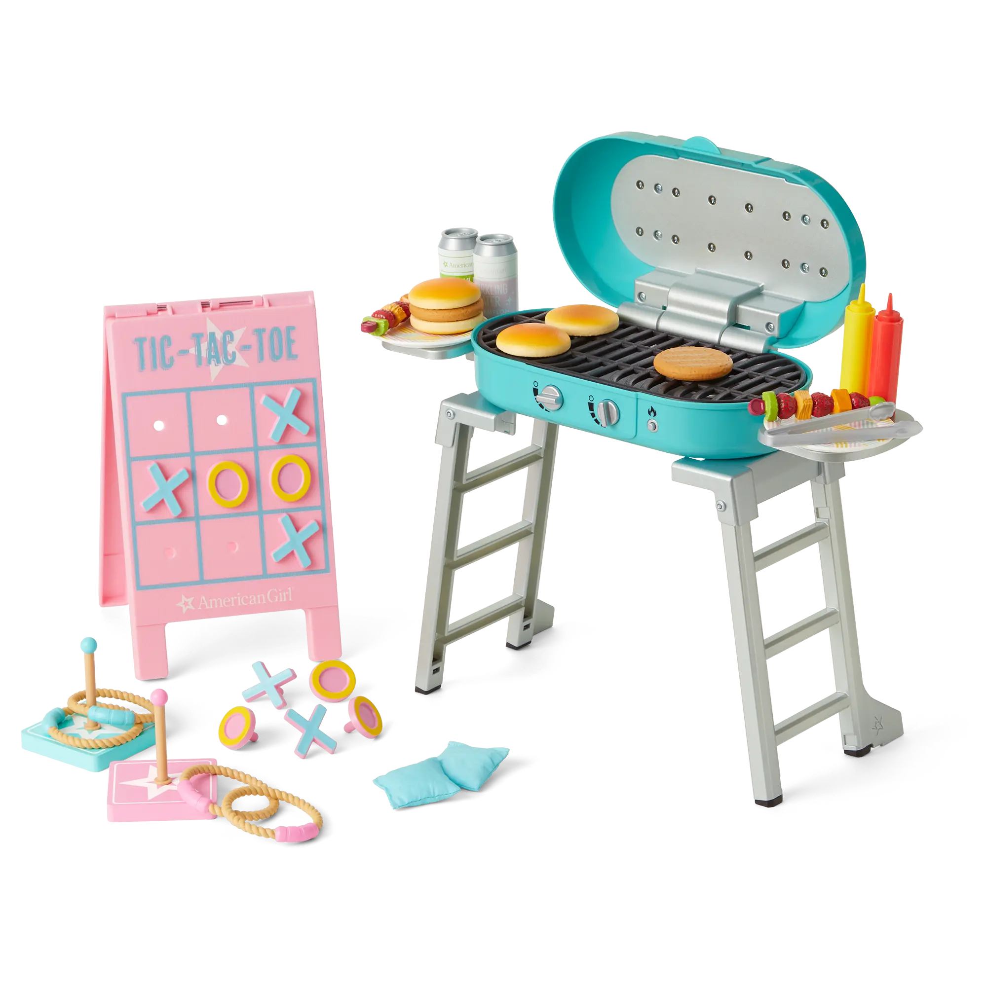 American Girl Grill & Games Set For 18-Inch Dolls