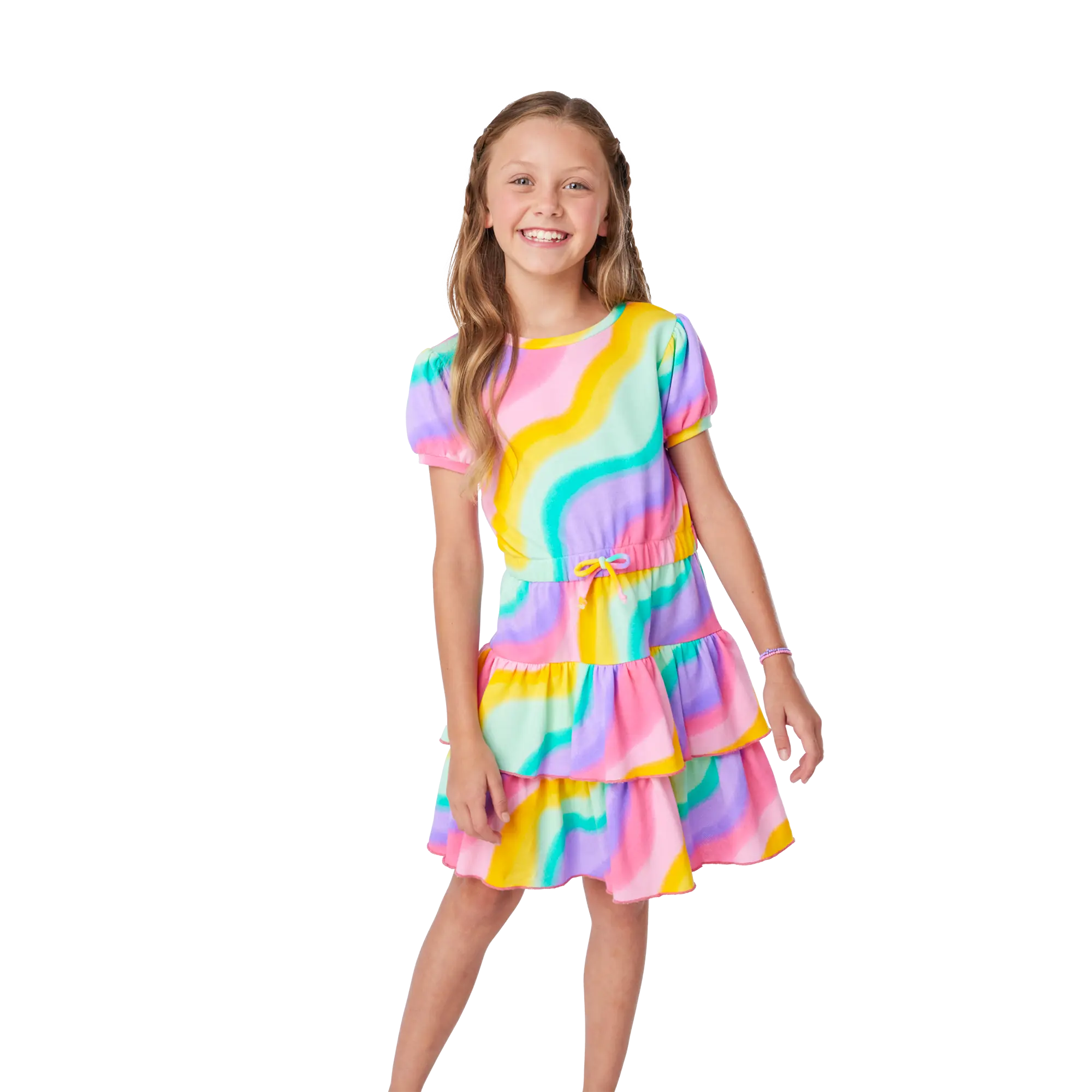 Summer's Rainbow Swirl Dress For Girls (Girl Of The Year 2025)