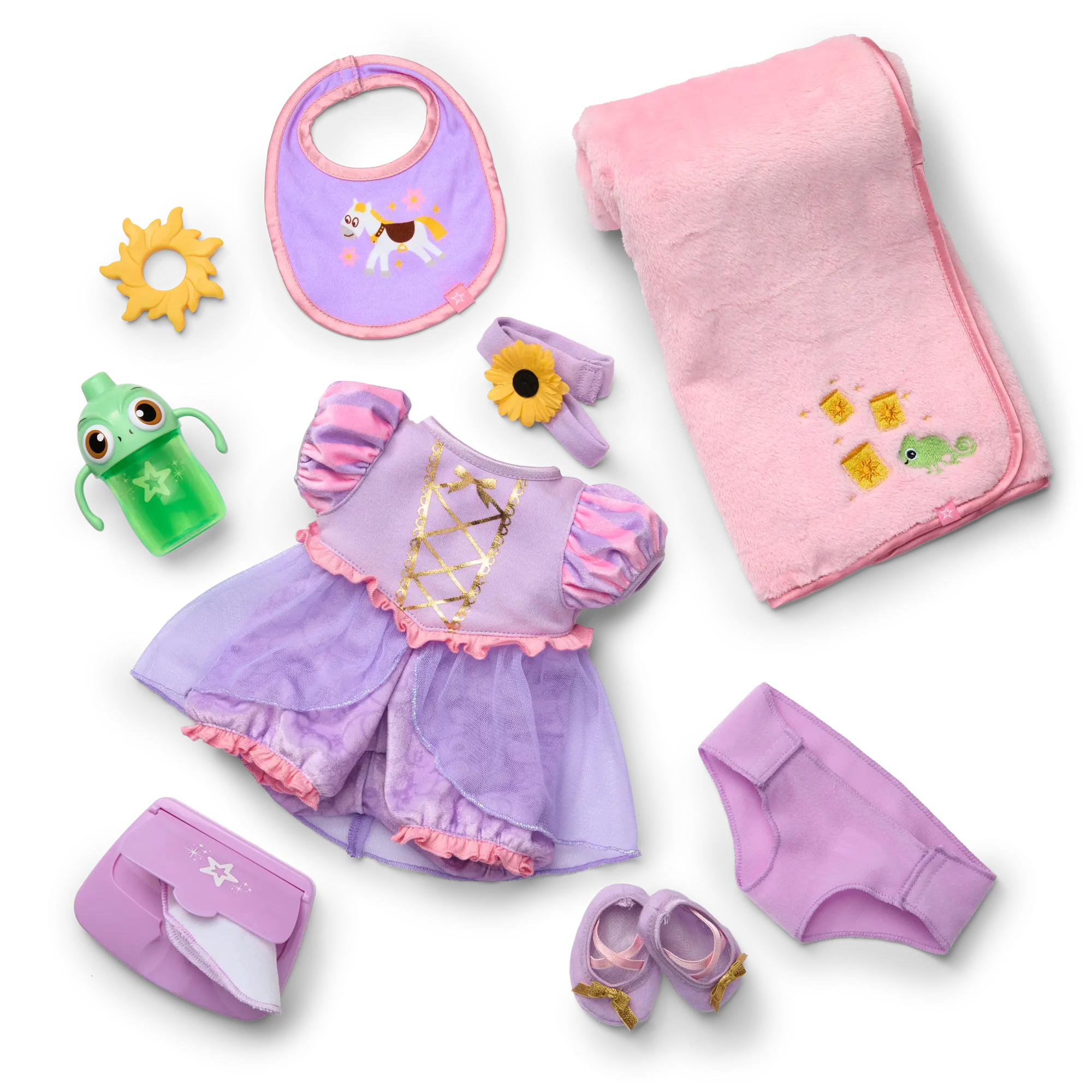 Disney Princess Rapunzel Cuddle & Care Set With Bitty Baby Doll By American Girl - Image 11