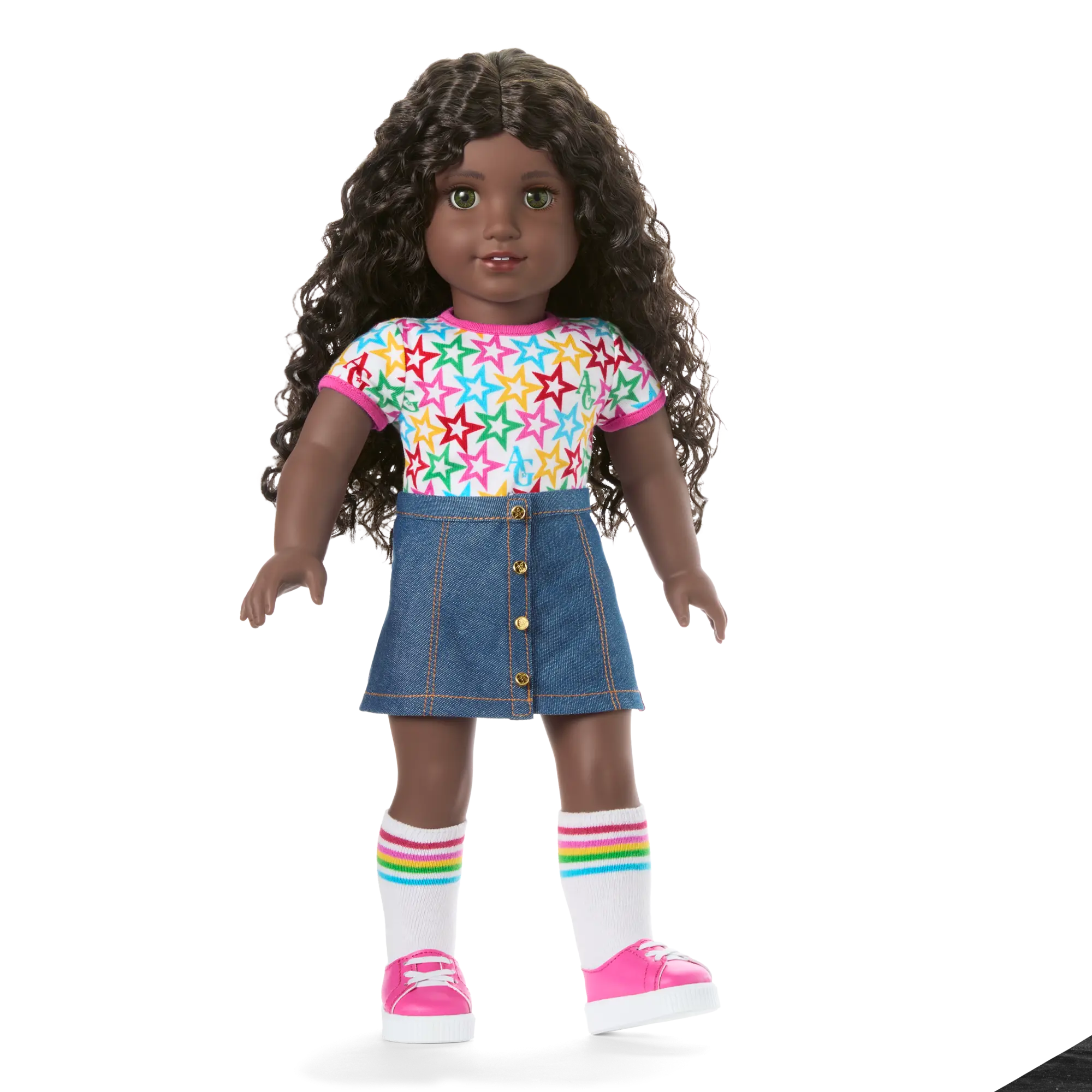Truly Me 18-Inch Doll #127 With Curly Dark-Brown Hair - Image 9