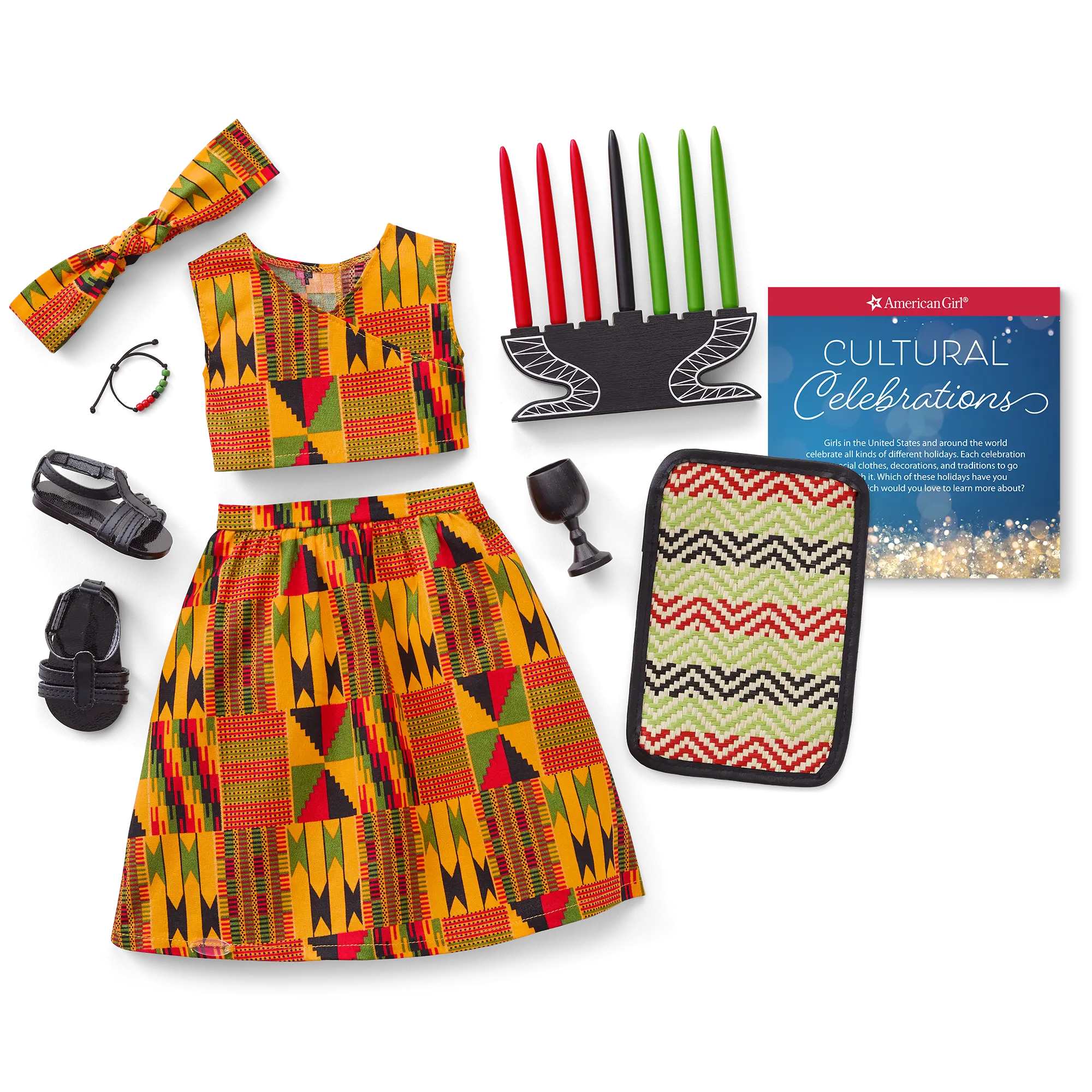 Kwanzaa Celebration Outfit For 18-Inch Dolls