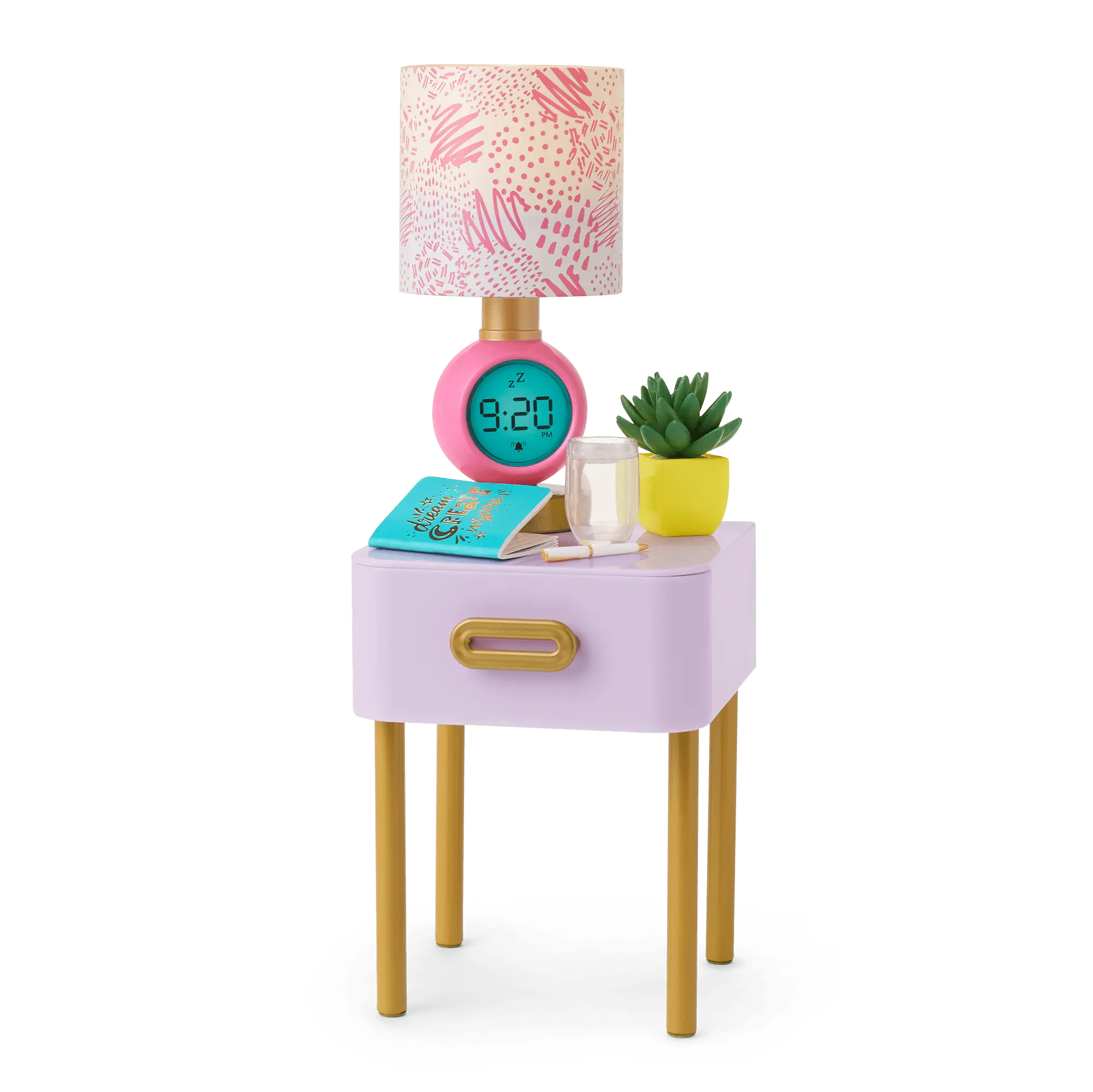 All Set For Sleepovers Canopy Bed & Nightstand For 18-Inch Dolls - Image 3