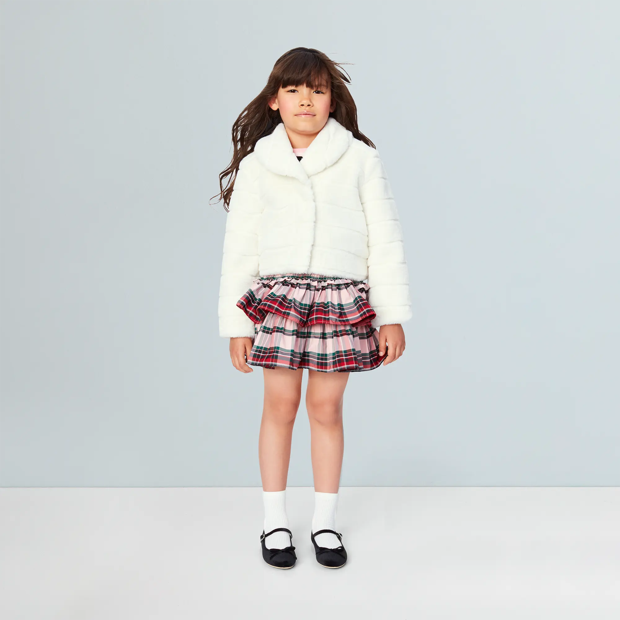 American Girl X Janie And Jack Winter-White Jacket For Girls - Image 4
