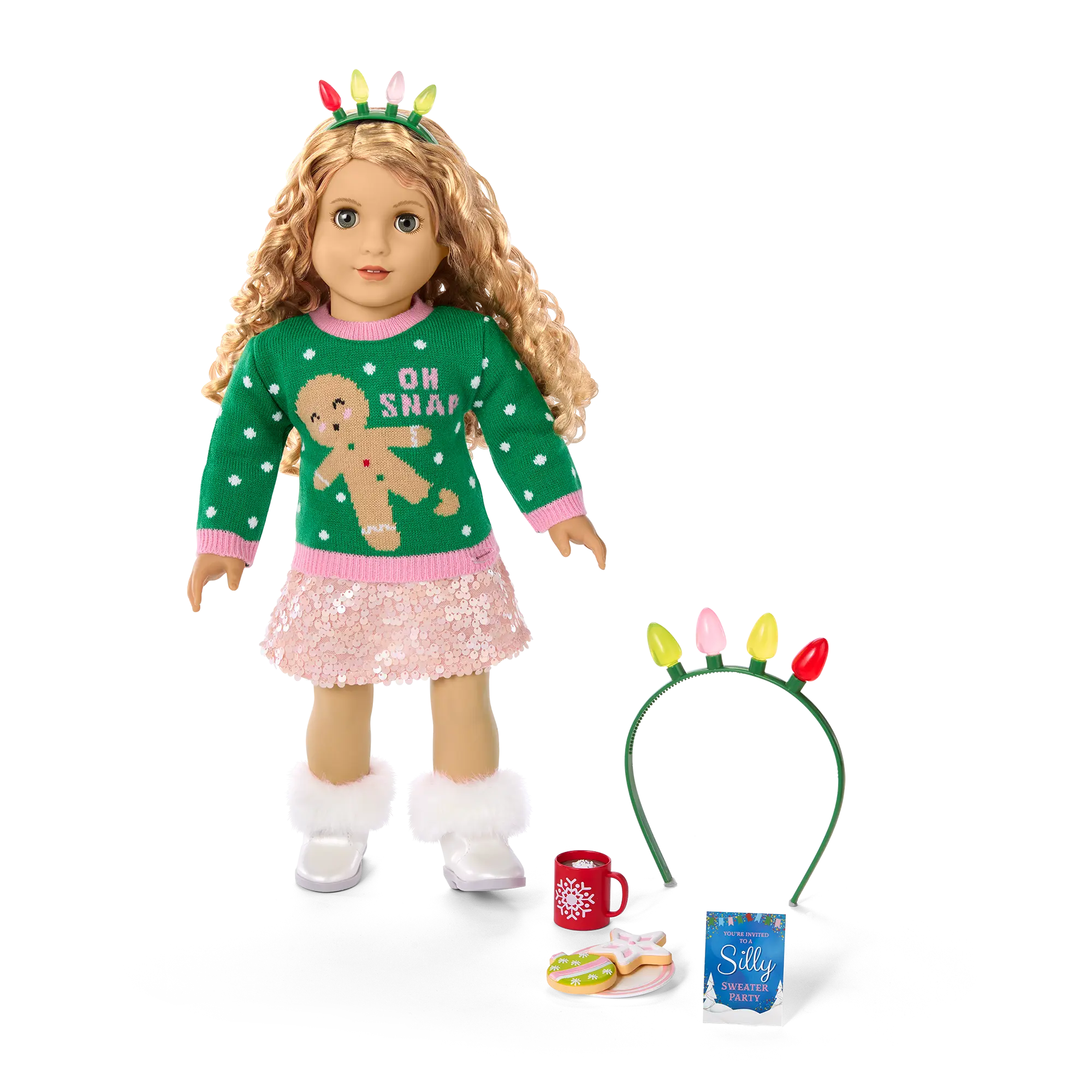 Christmas Party Sweater For 18-Inch Dolls - Image 2