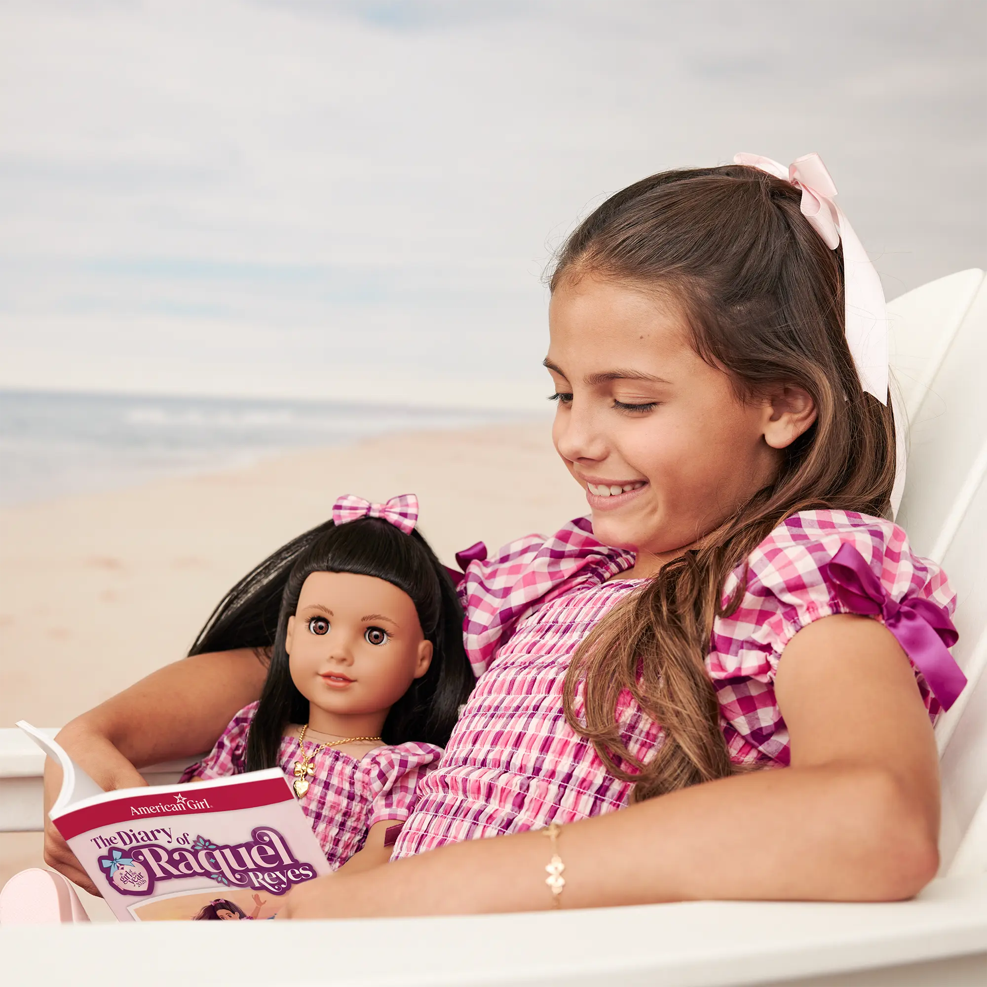 Raquel's Gingham Ruffle Outfit For Girls & 18-Inch Dolls + Raquel Doll (Girl Of The Year 2026) - Image 20