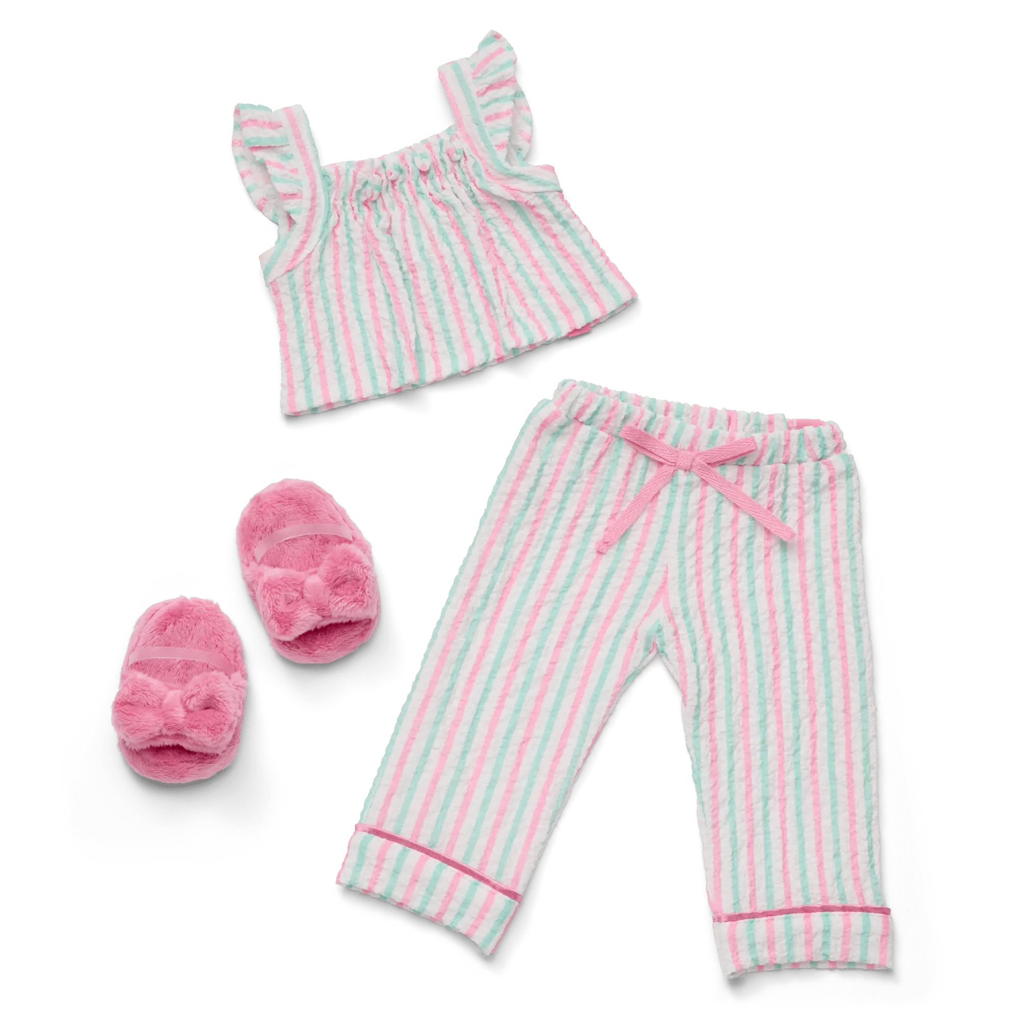 Raquel's Coastal Stripes Pajamas For 18-Inch Dolls (Girl Of The Year 2026)