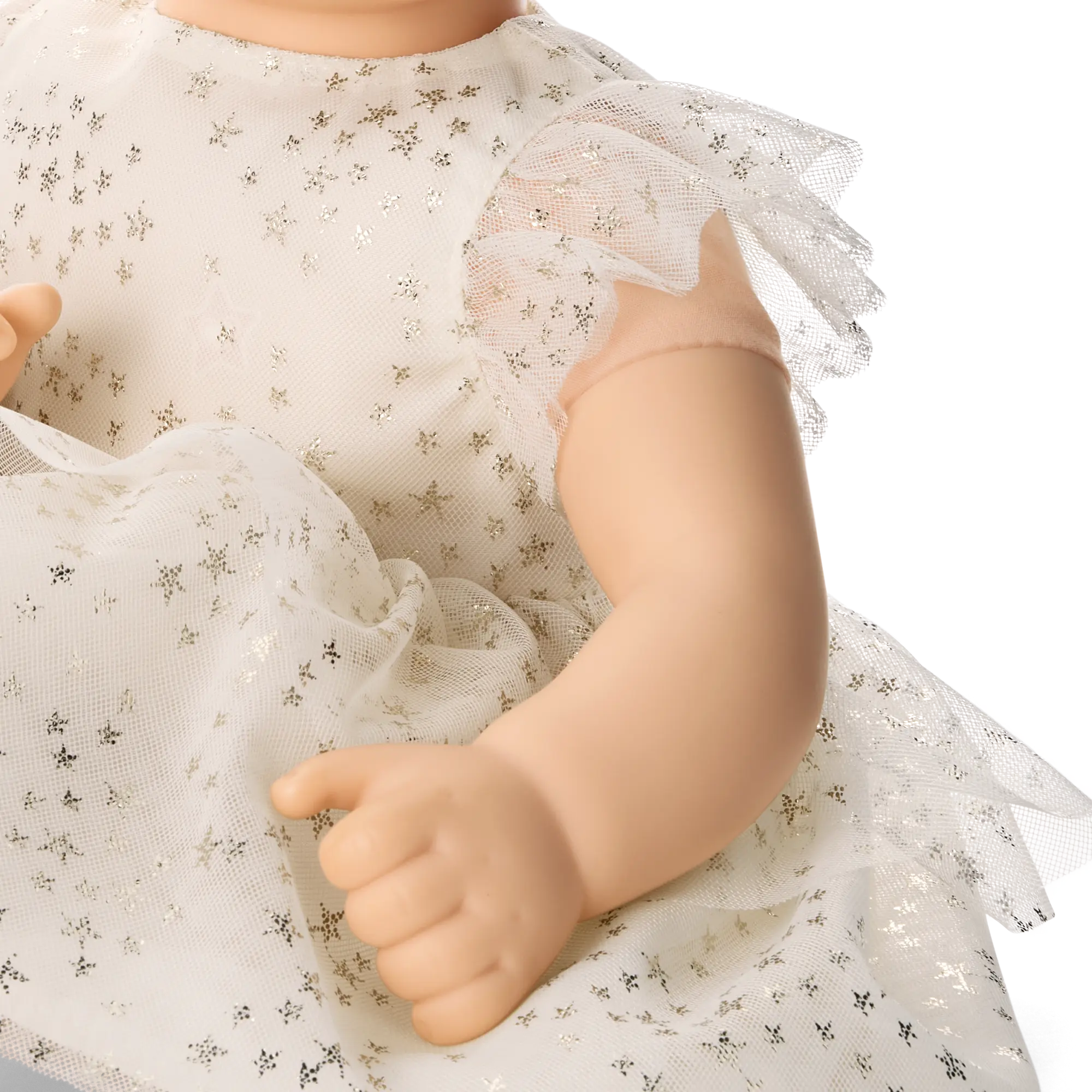 American Girl X Janie And Jack Sparkly Cream Celebration Dress For Little Girls & Bitty Baby Dolls - Image 7