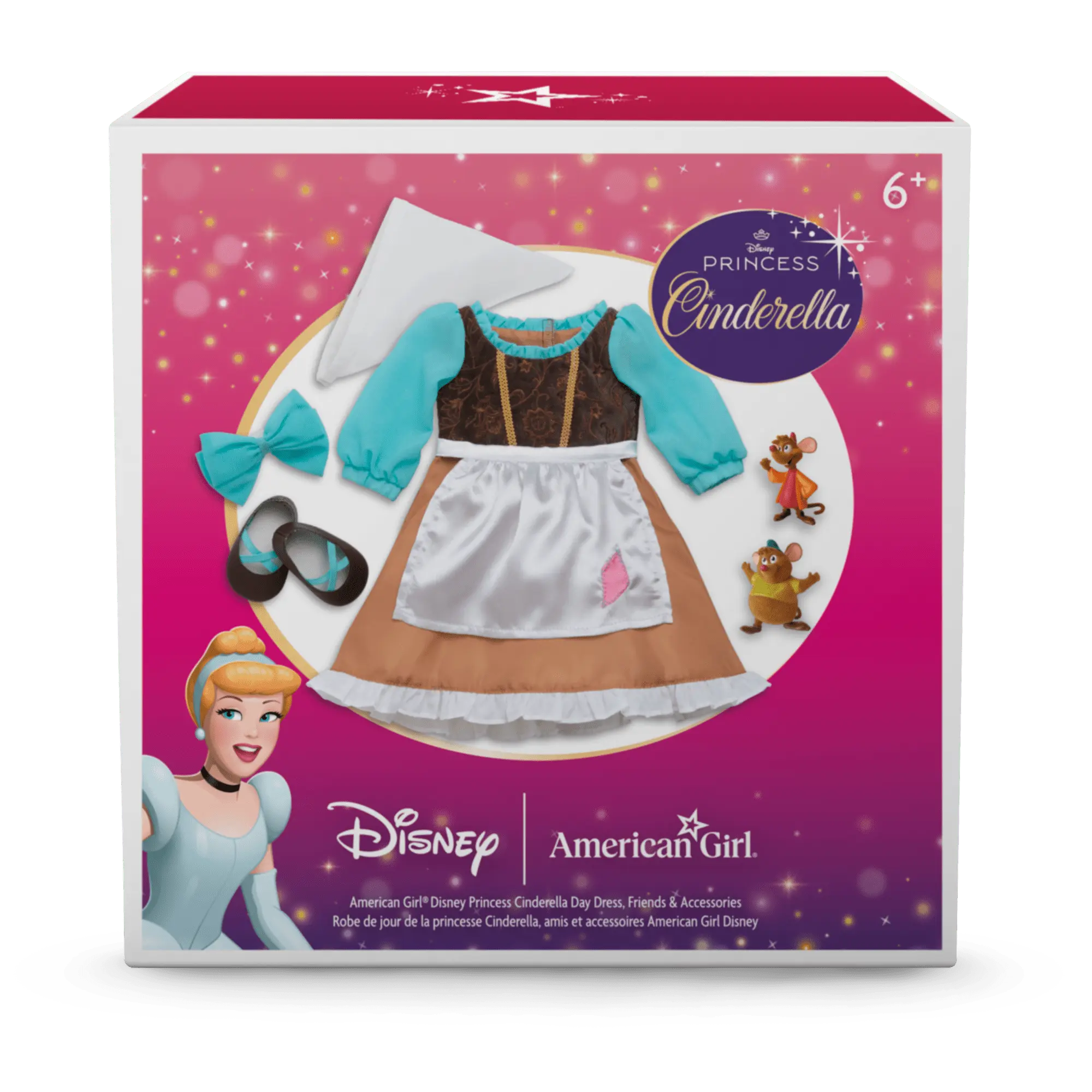 American Girl Disney Princess Cinderella Day Dress, Friends & Accessories For 18-Inch Dolls - Image 9