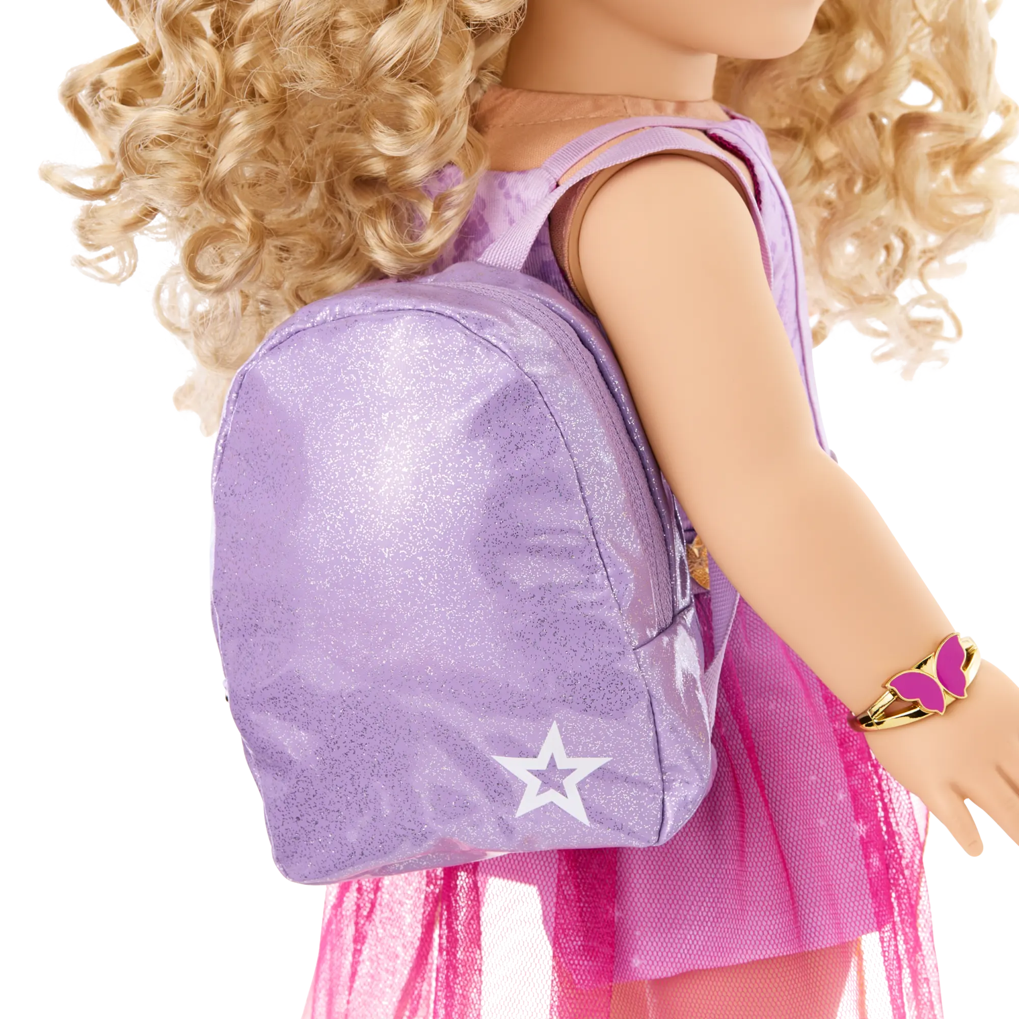 Glam Sparkly Concert Outfit & Colorful Teddy Bear Backpack & Accessory Set Bundle - Image 13