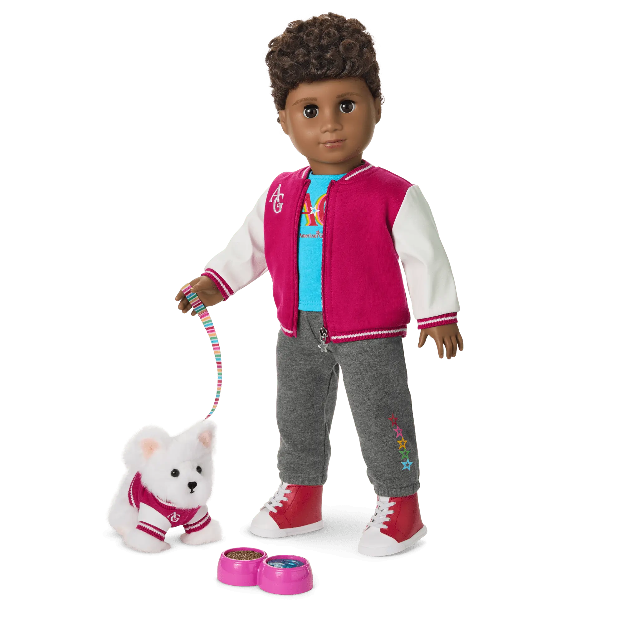 Truly Me 18-Inch Doll #113, Puppy & Accessories Ag Star Squad Bundle
