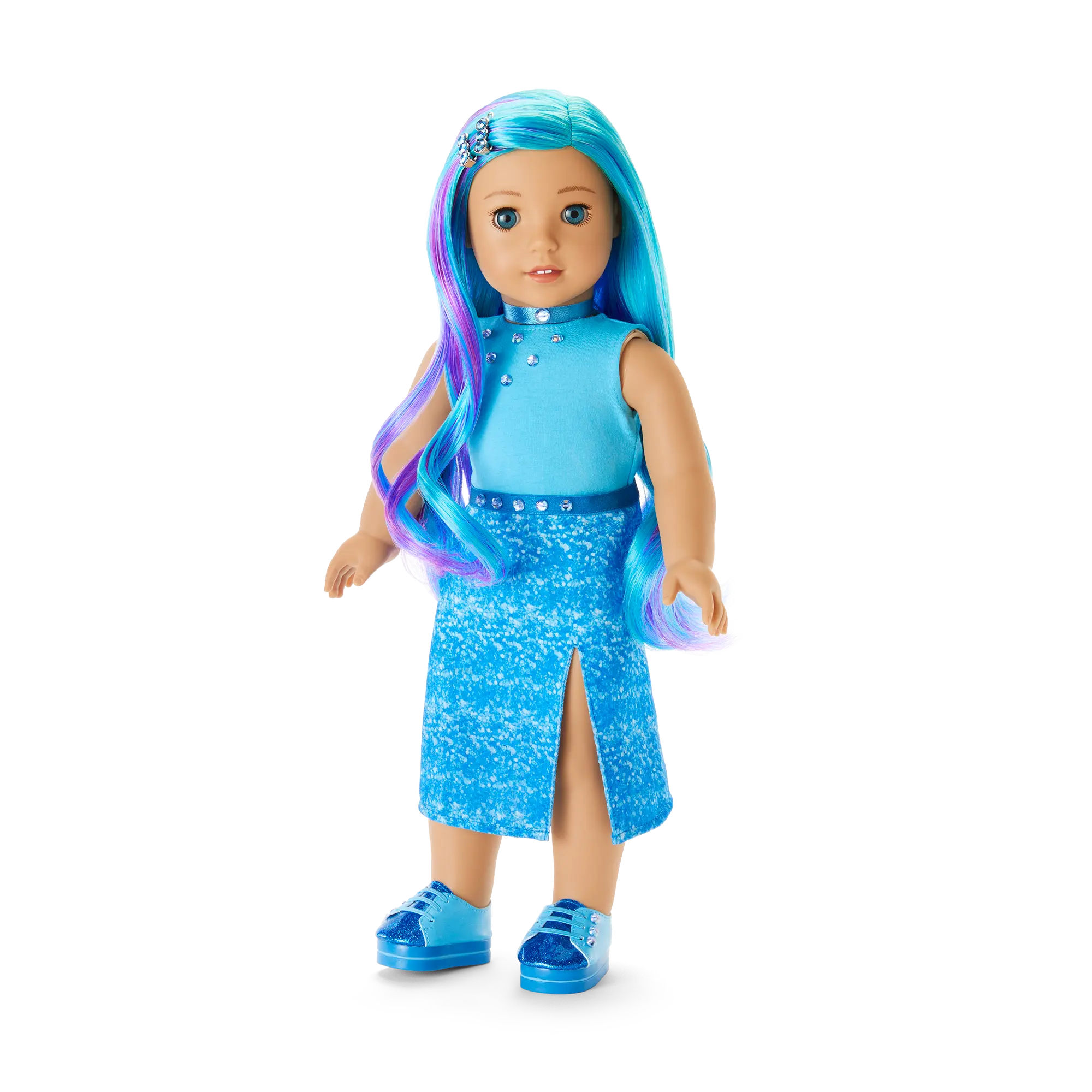 December Blue Beauty Topaz Outfit For 18-Inch Dolls - Image 4