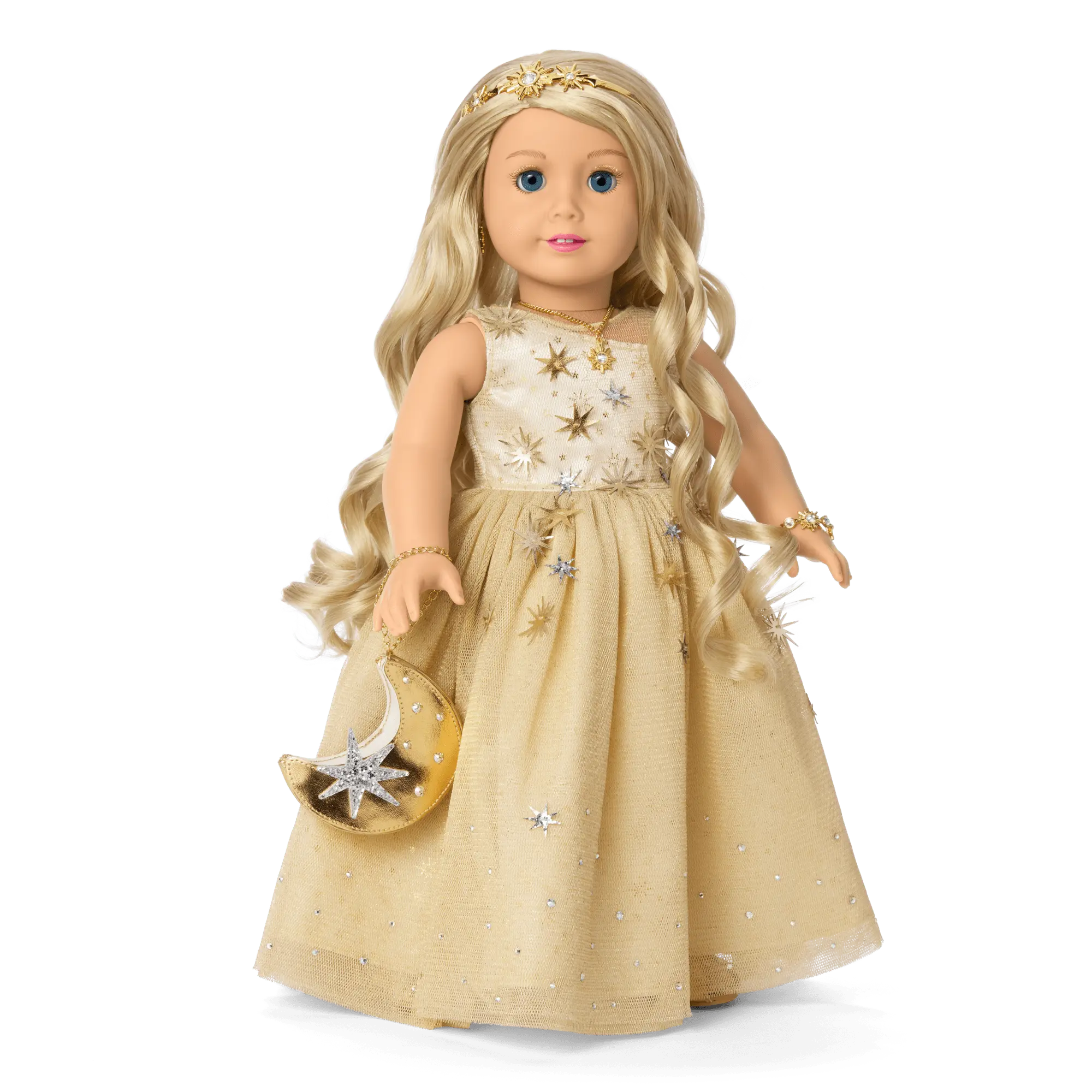 American Girl 2025 Glimmering Gold Holiday Collector Doll