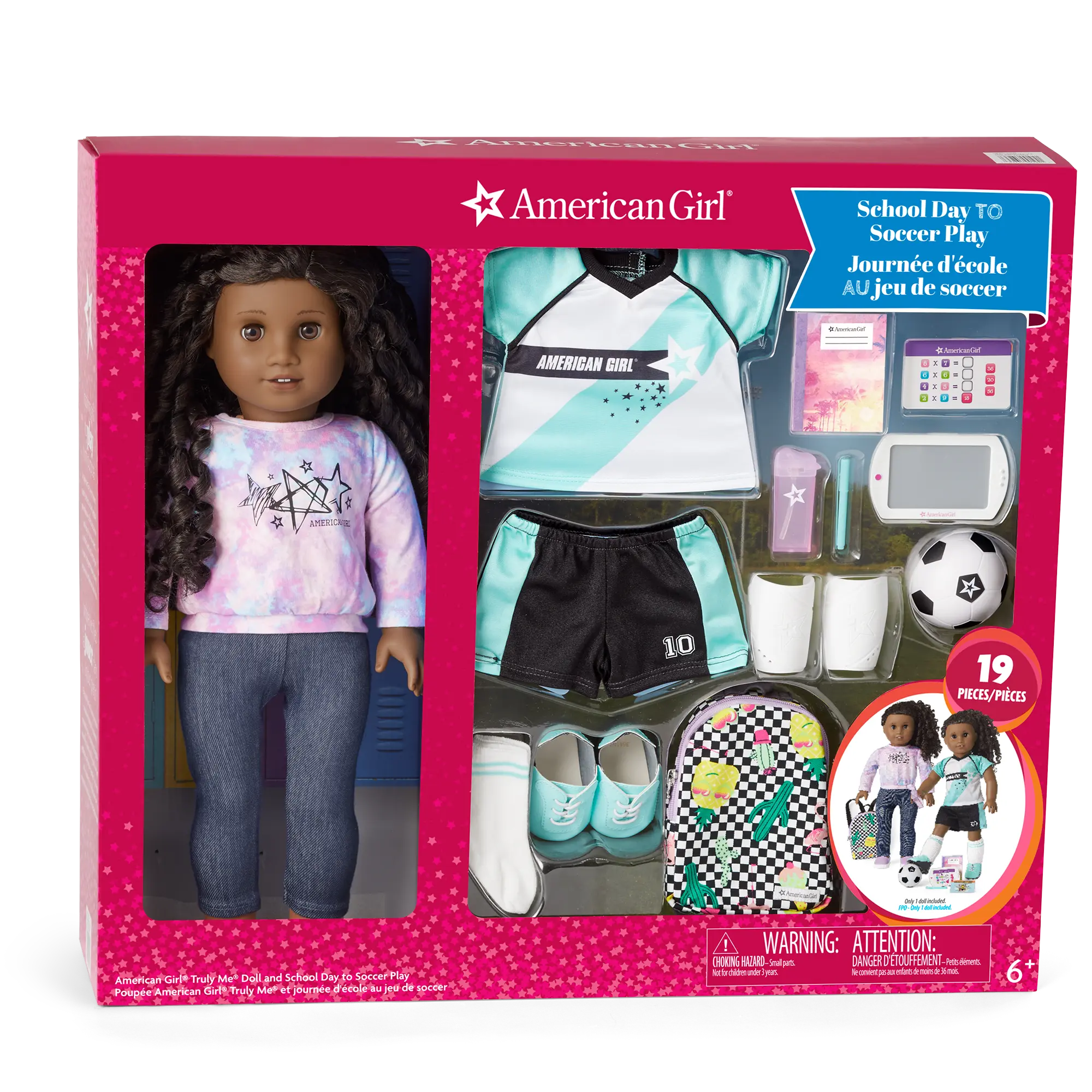 American Girl Truly Me Doll #67 And School Day To Soccer Play Set - Image 5
