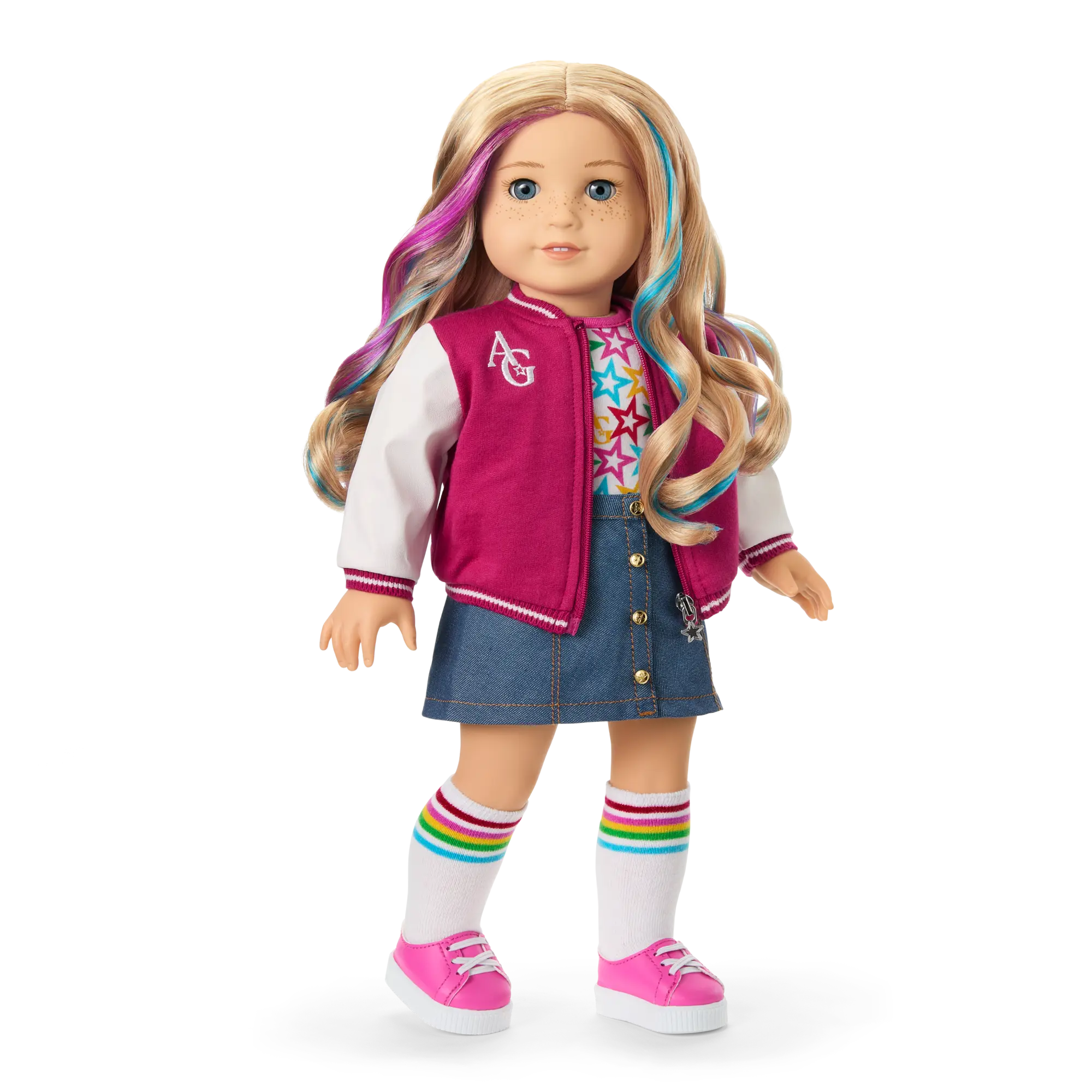 Truly Me 18-Inch Doll #110, Puppy, Mini Backpack & Accessories Ag Star Squad Bundle - Image 2